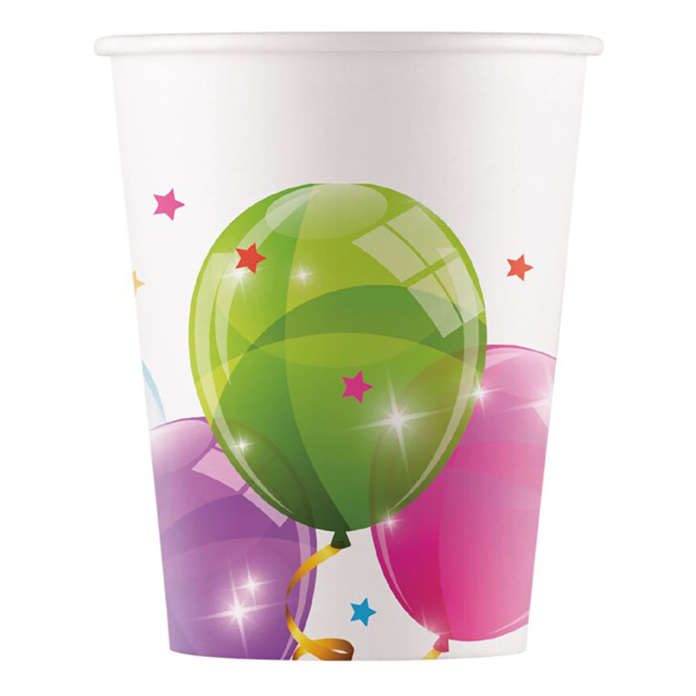 Pahvimukit Ilmapallot - 8-pakkaus – Globos Europe