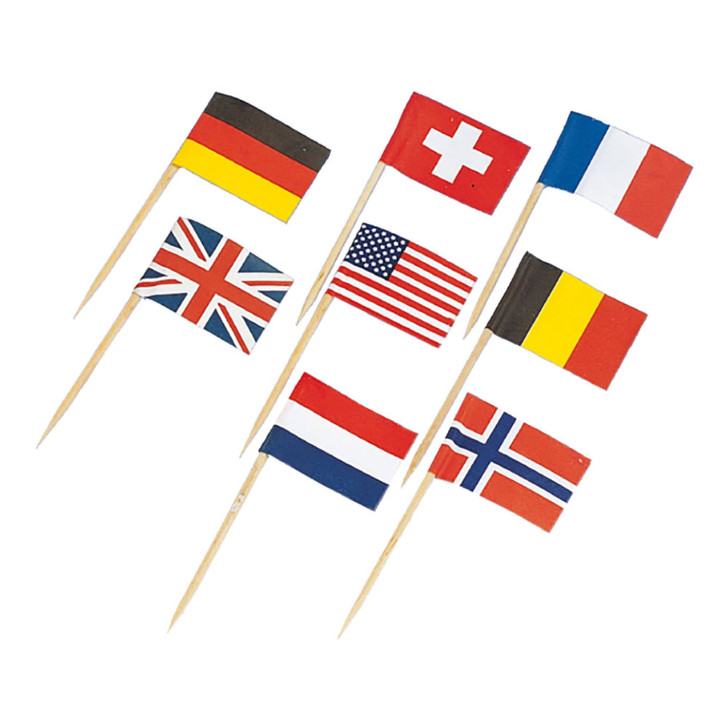 Cocktailtikut Kansallisliput - 30-pakkaus