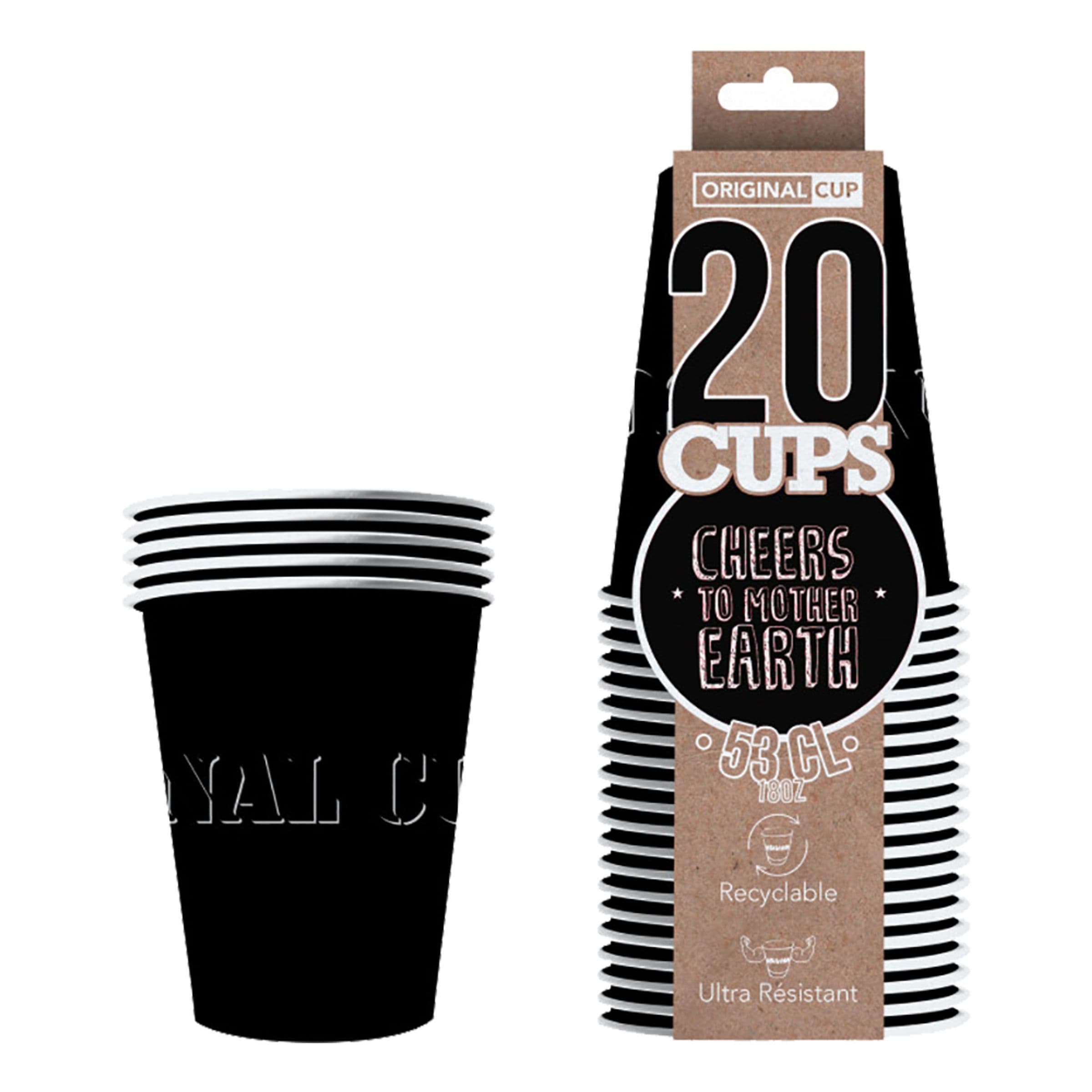Party Cups Paperi Musta - 20-pakkaus – Original Cup