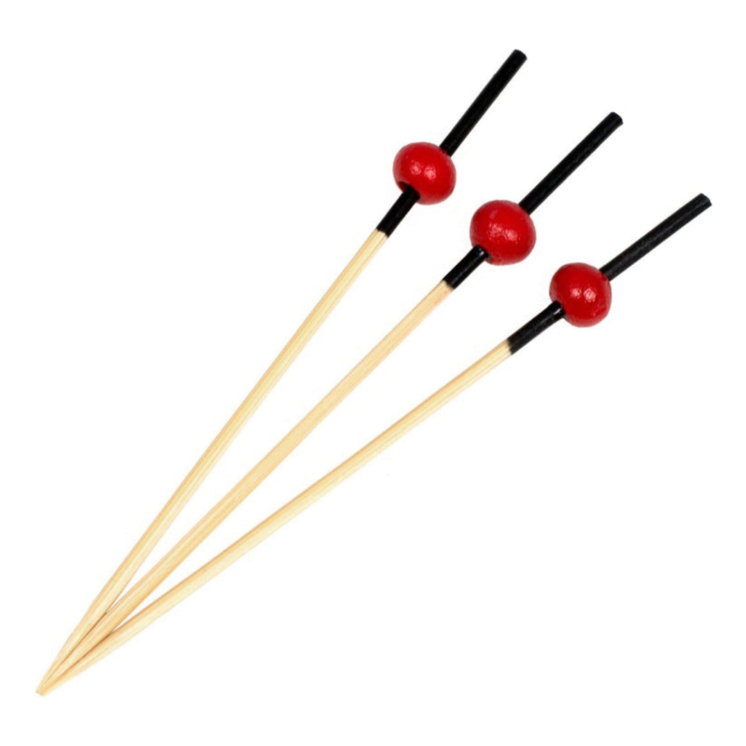 Partypicks Bambu Red Ball - 100-pakkaus – Barkonsult