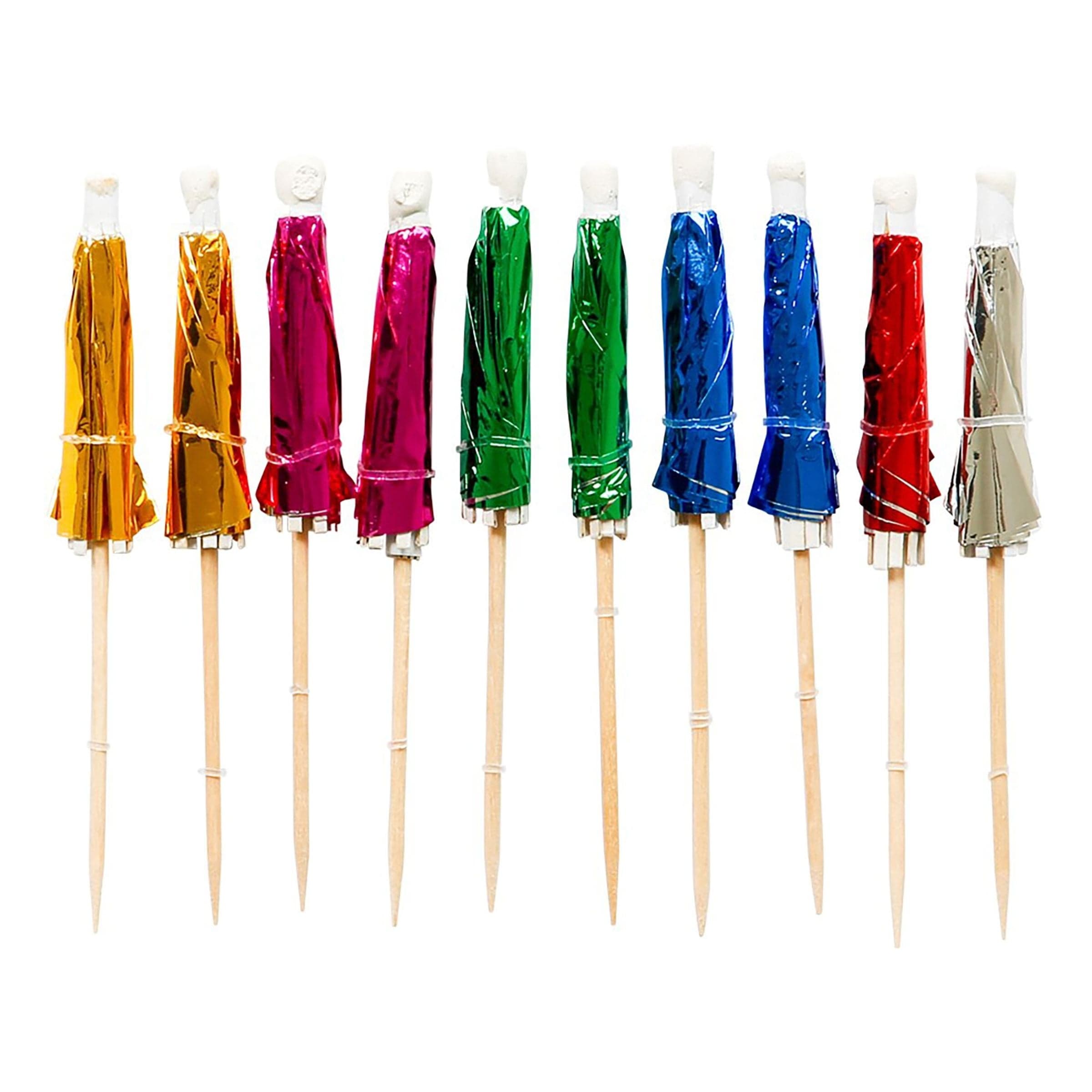 Juhlatikut Drinkkiaurinkovarjot - 10-pakkaus