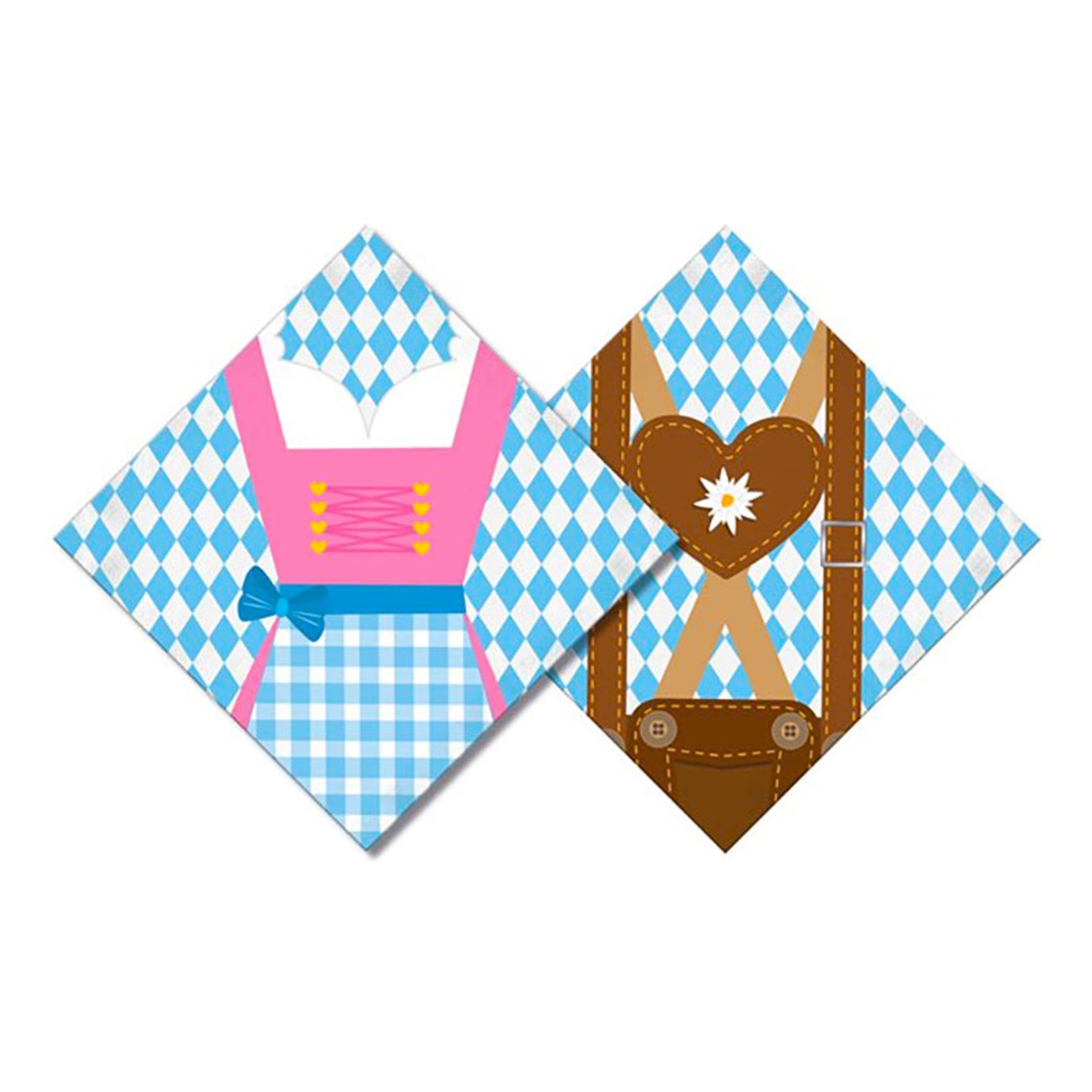 Servetit Oktoberfest Lederhosen - 20-pakkaus – Riethmüller