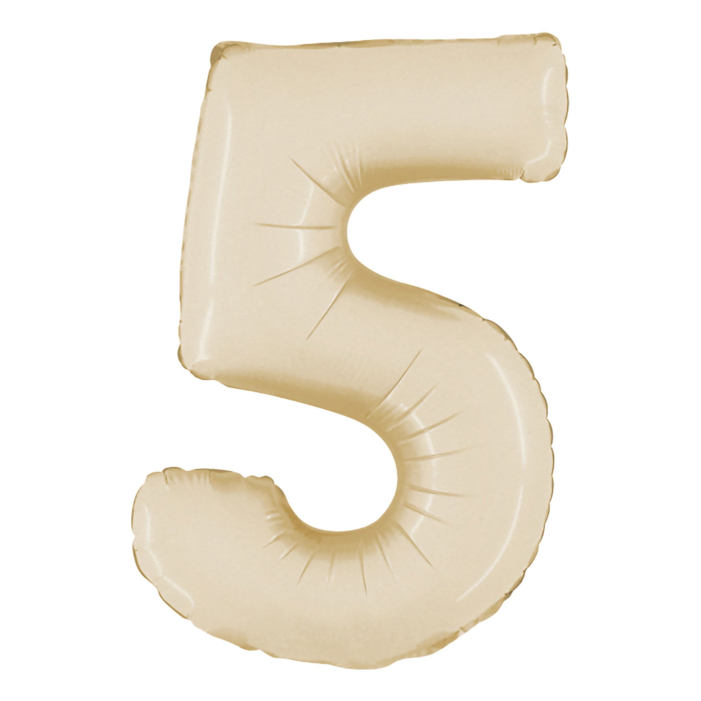 Numerofoliopallo Satin Cream - Numero 5 – Ballongkungen