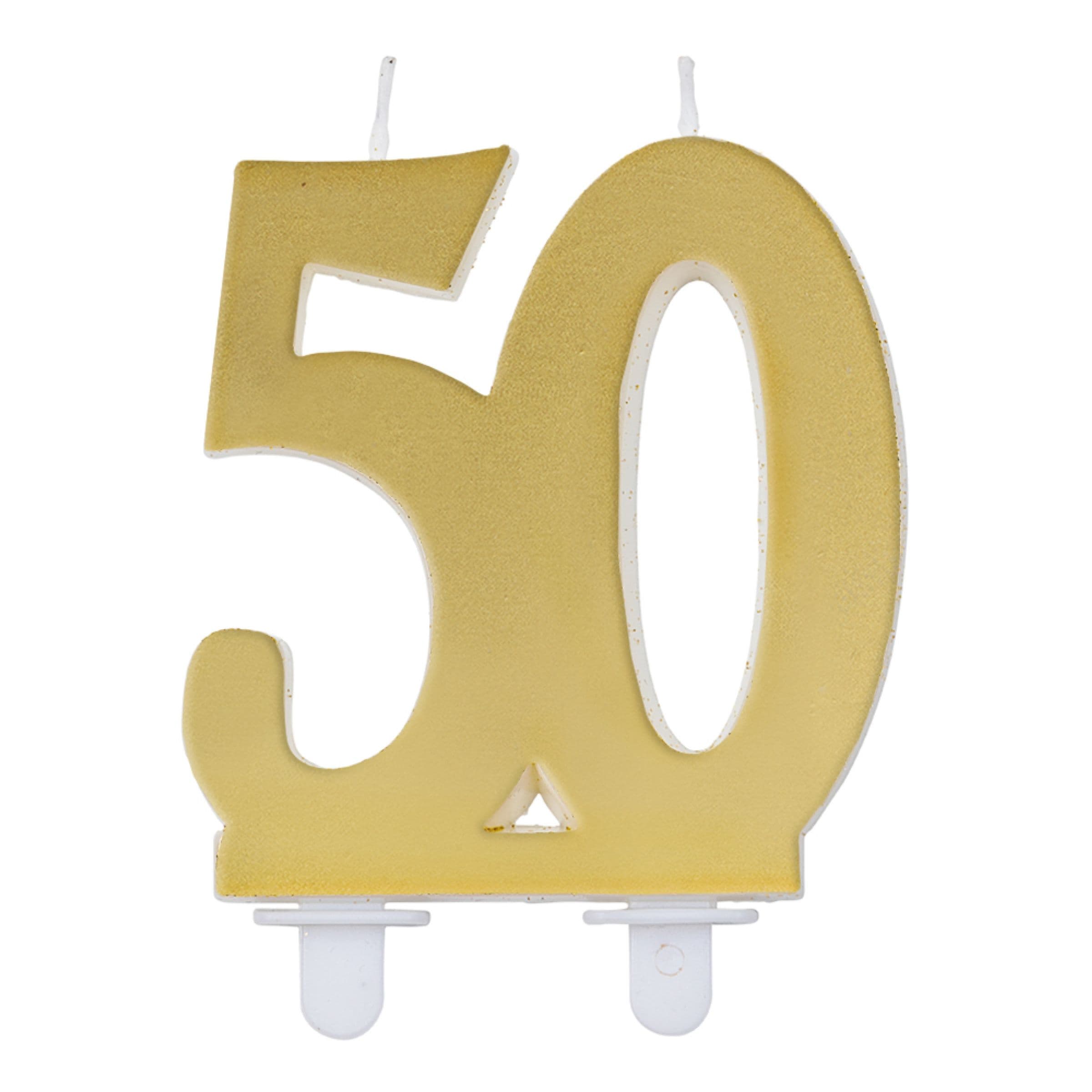 Numerokynttilä 50 Kulta – Hisab/Joker