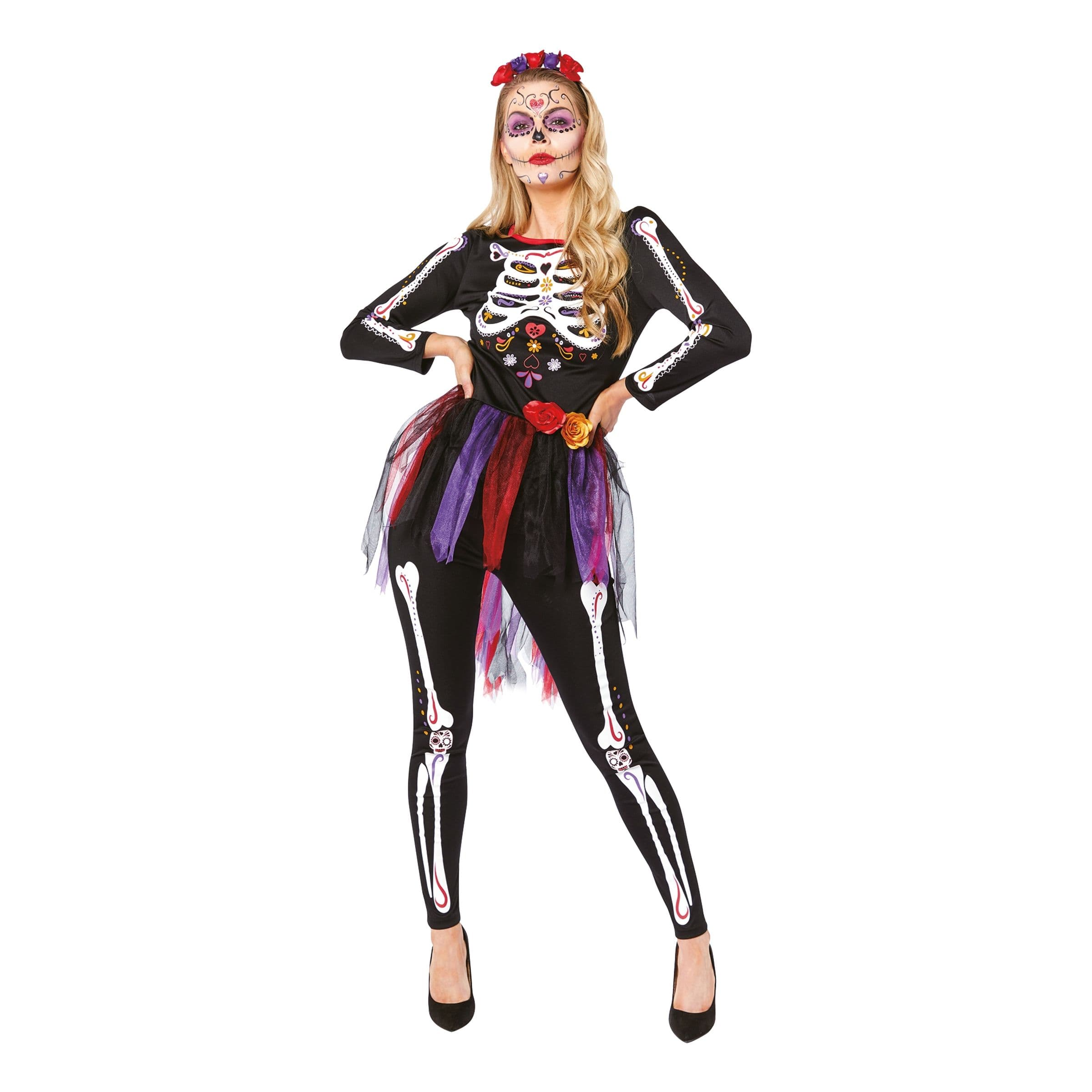 Luuranko Naisten Naamiaisasu - X-Large – Riethmüller