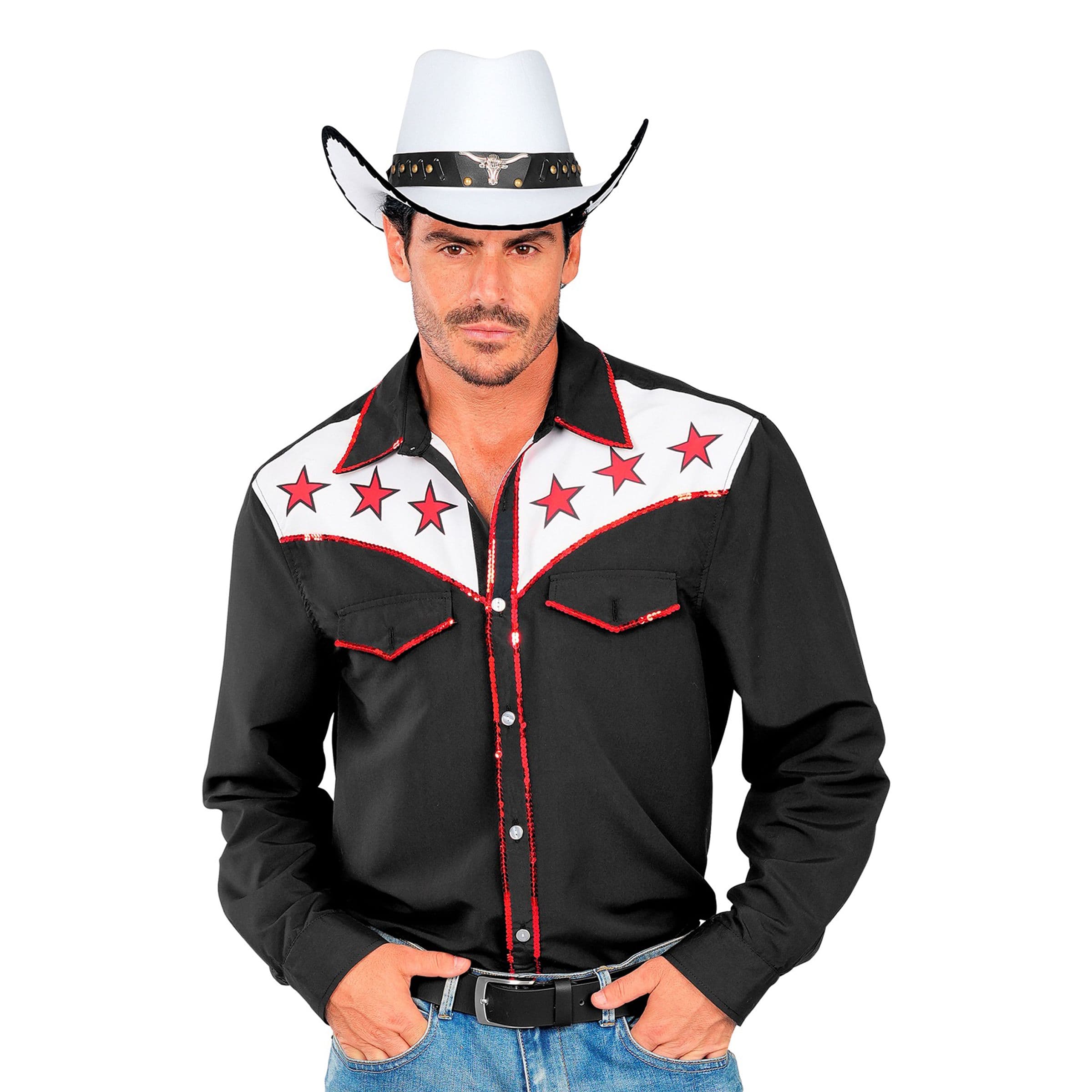 Rodeo Cowboy -paita Musta - XX-Large – Widmann