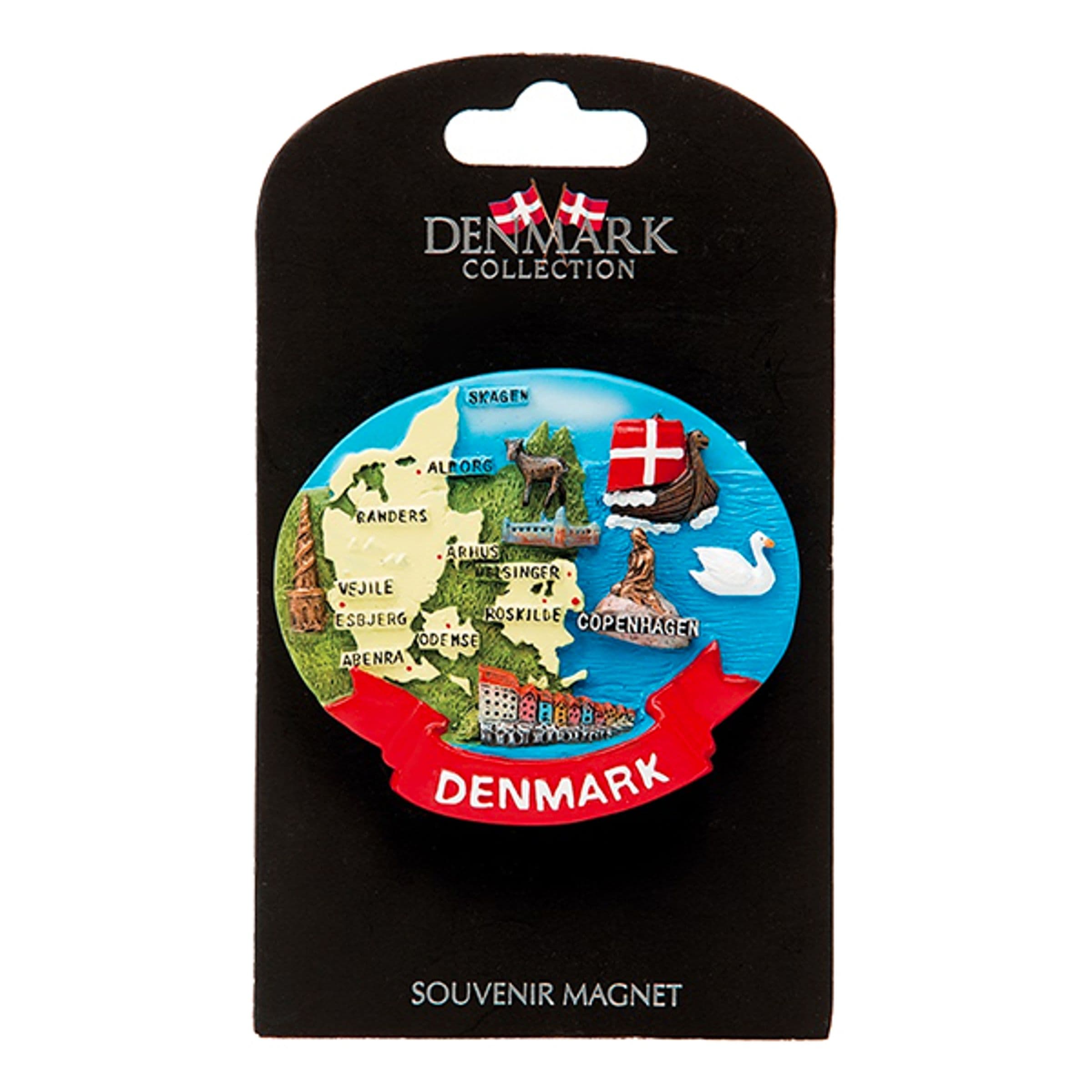 Matkamuisto Tanska Kartta Magneetti