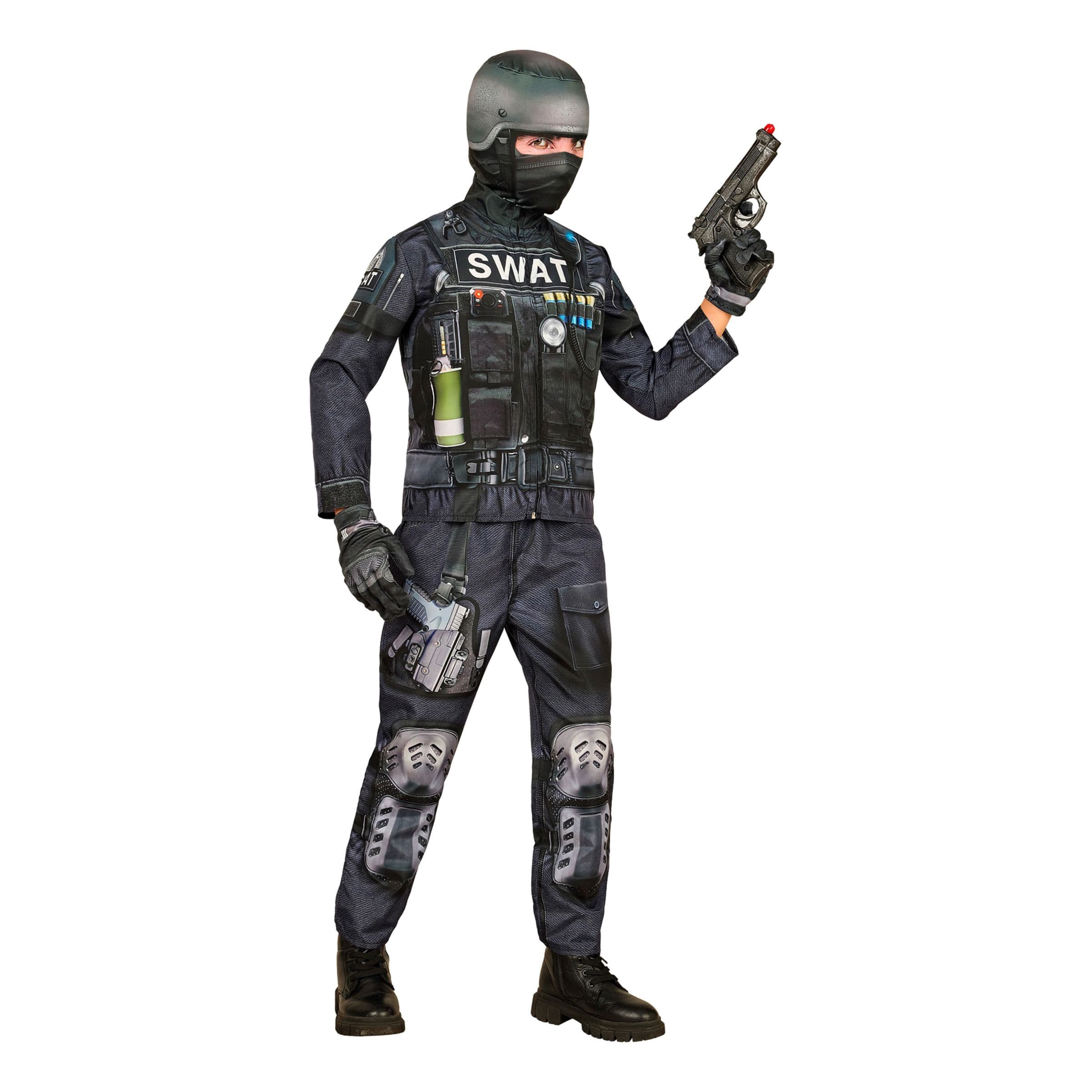 SWAT Lasten Naamiaisasu - Medium – Widmann