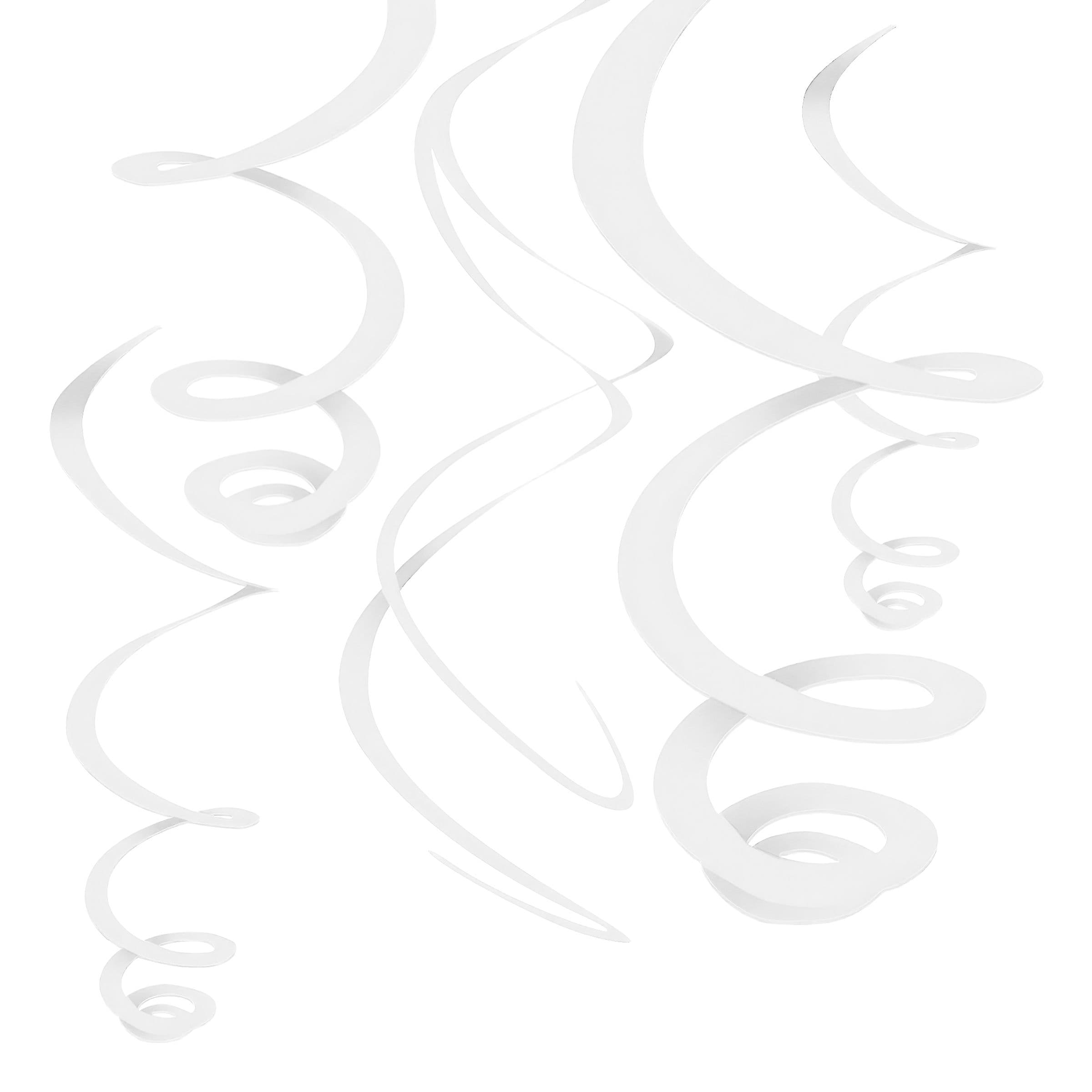 Swirls Valkoiset Kattokoristeet - 12-pakkaus – Riethmüller