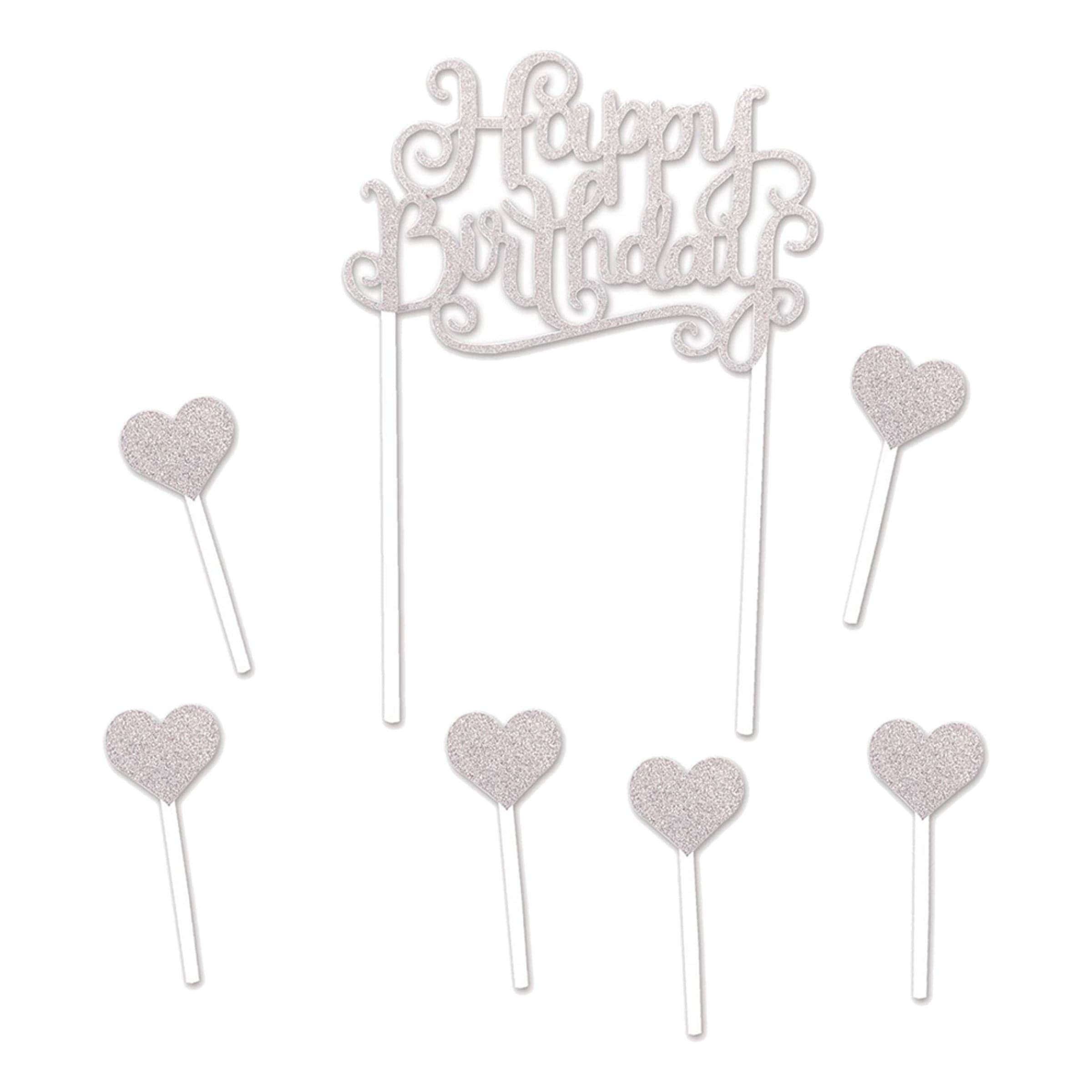 Kakkukoriste Happy Birthday - Kulta