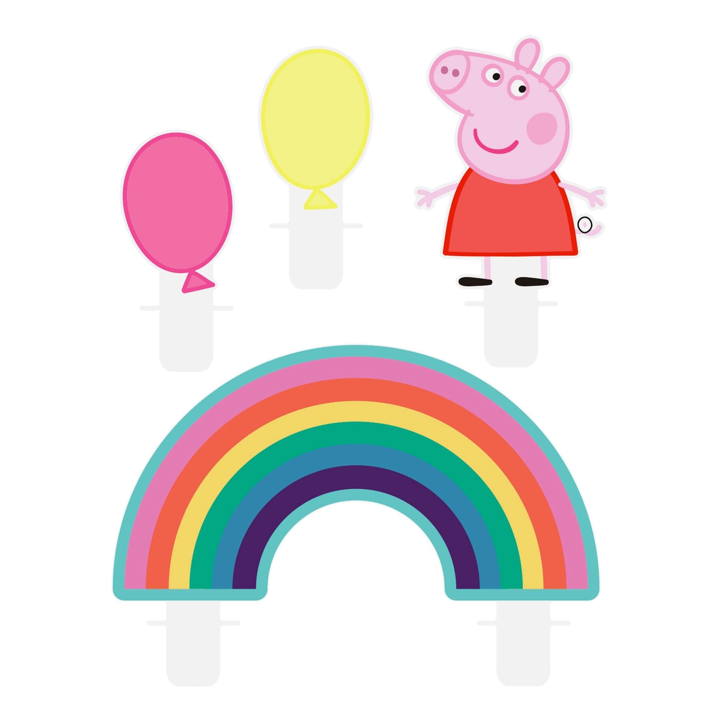 Kakkukynttilät Pipsa Possu - 4-pakkaus