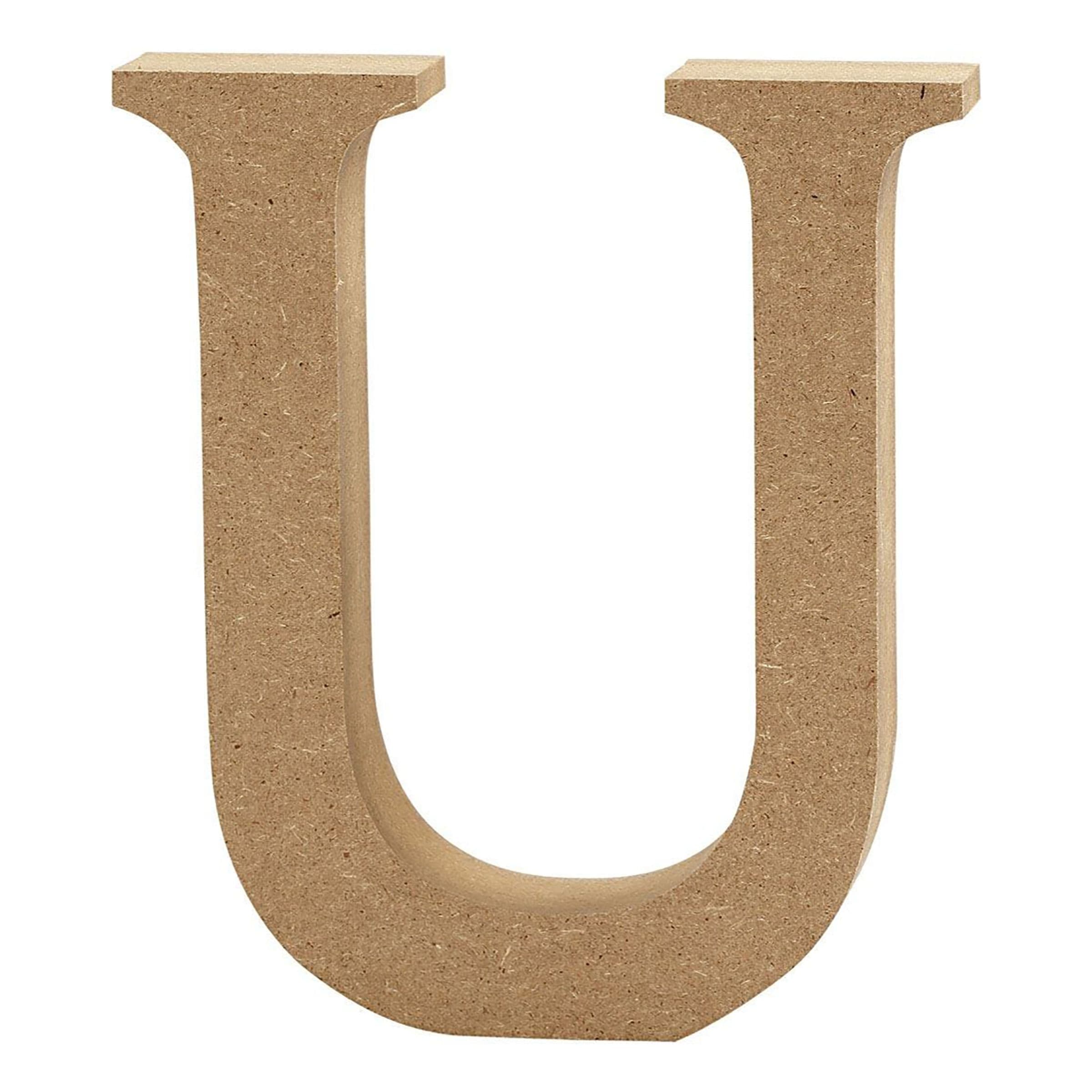 Puukirjain Pieni - Kirjain U