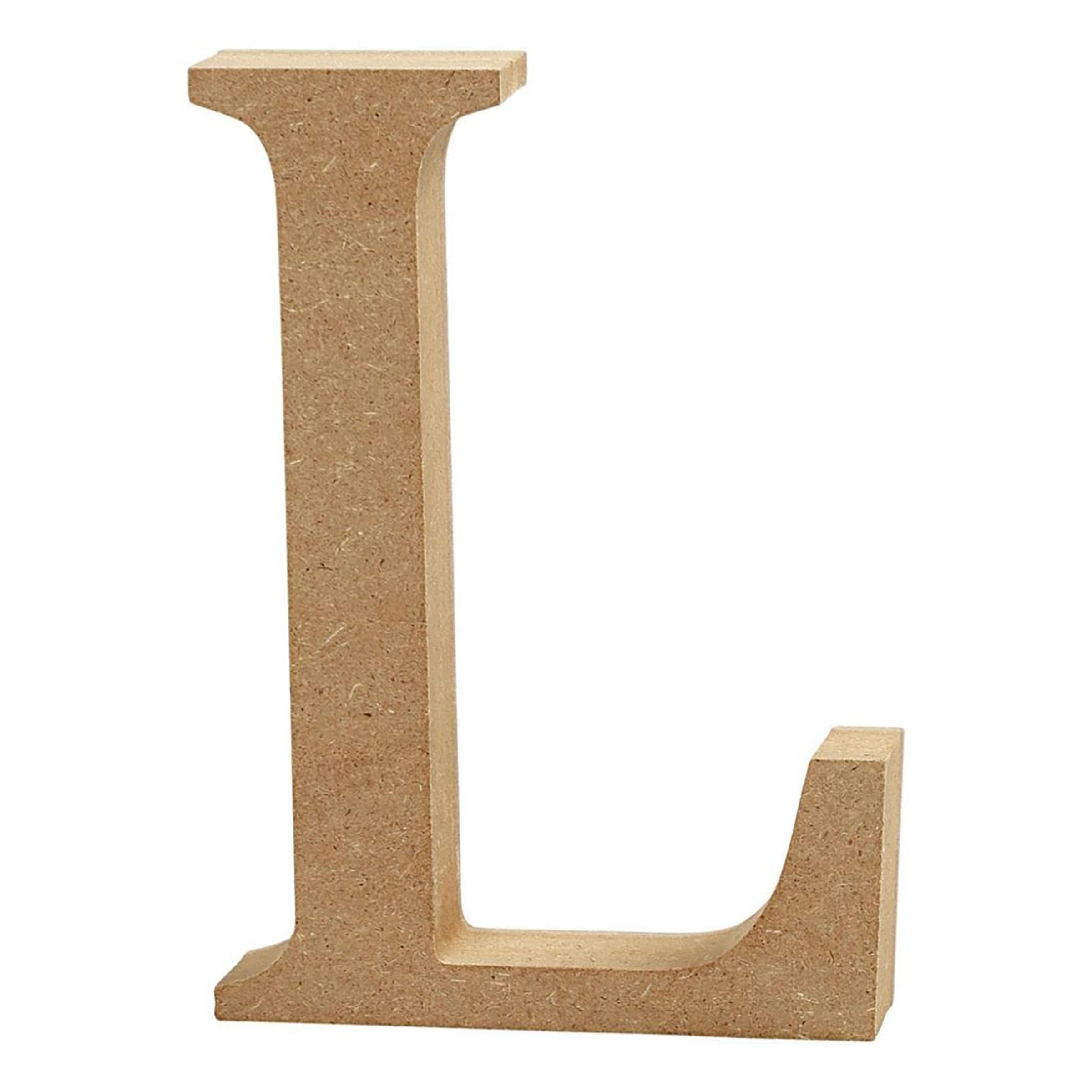 Puukirjain Suuri - Kirjain L