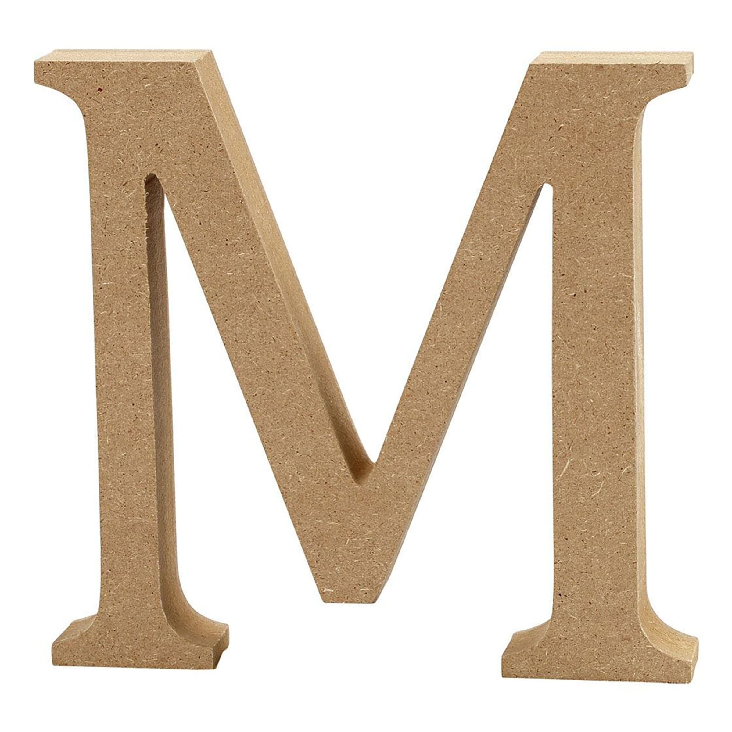 Puukirjain Suuri - Kirjain M