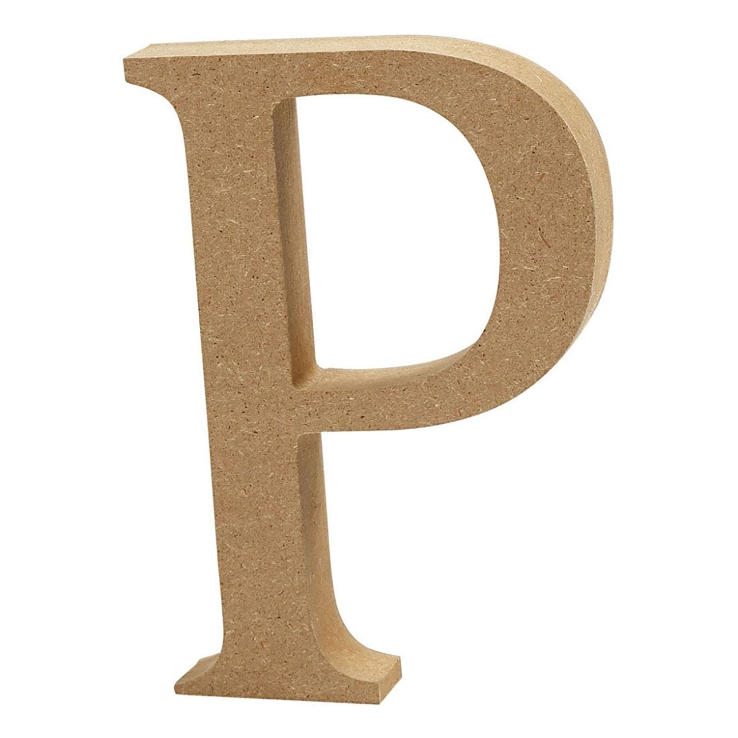 Puukirjain Suuri - Kirjain P