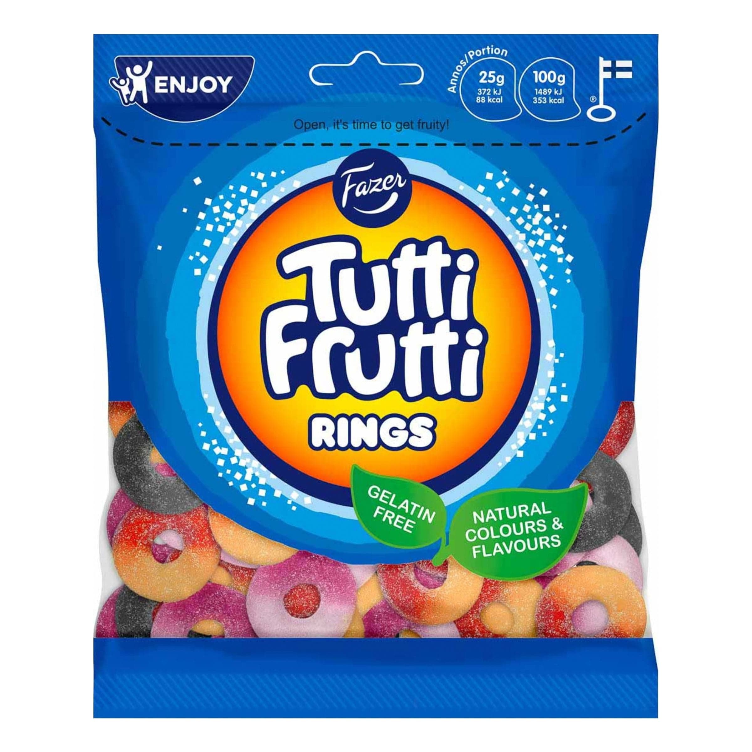Fazer Tutti Frutti Renkaat - 120 g