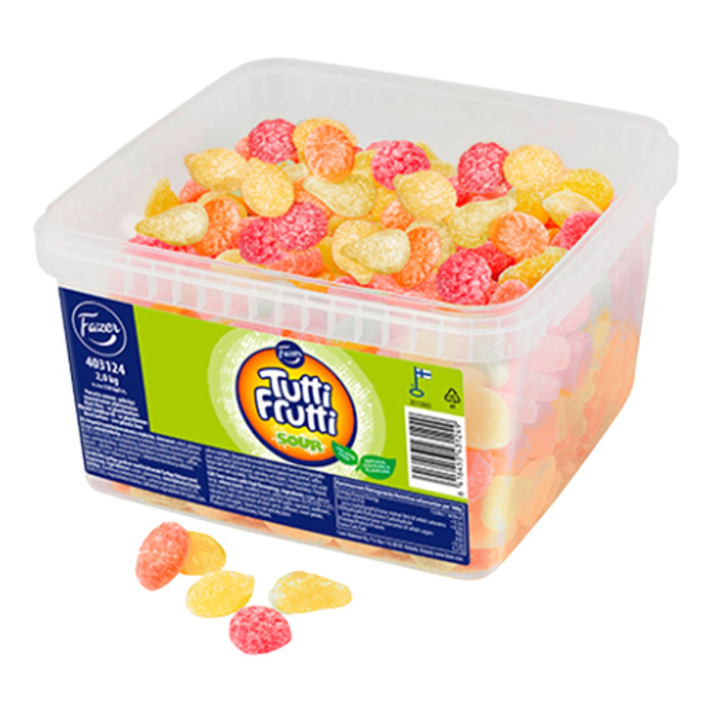 Fazer Tutti Frutti Kirpeä Irtokarkit - 2 kg