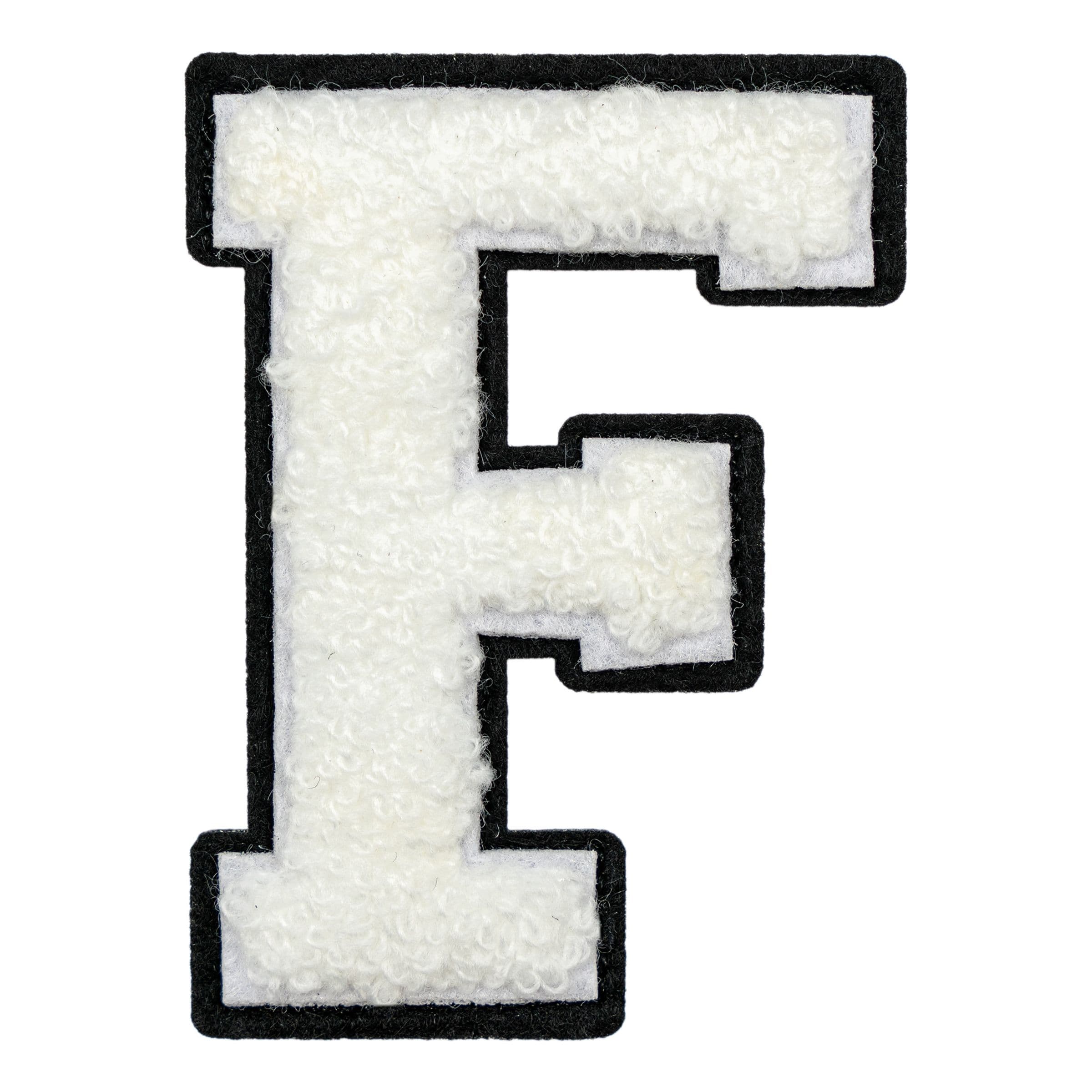 Kangasmerkki Kirjaimet Valkoinen - Kirjain F – Catsson