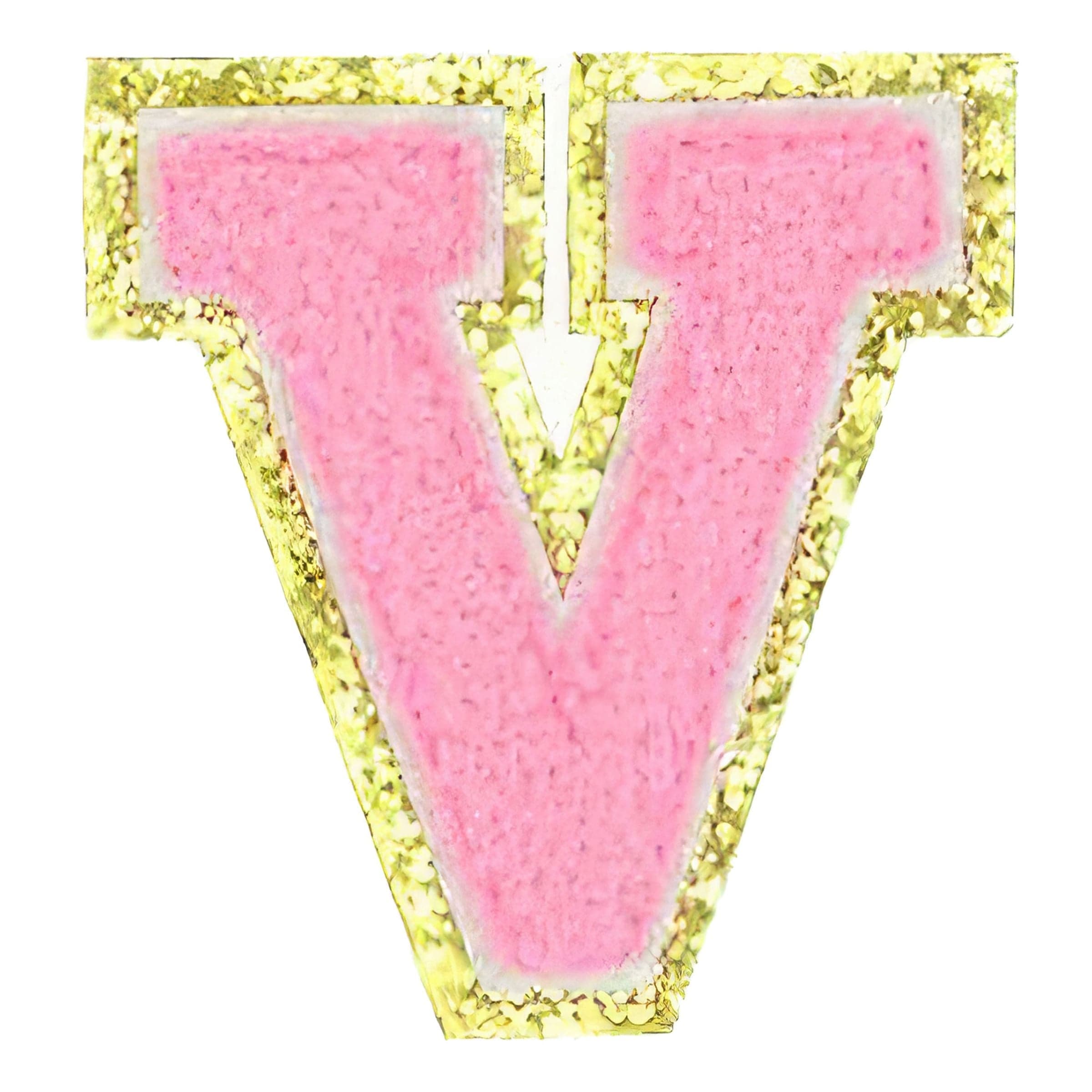 Kangasmerkki Kirjaimet Vaaleanpunainen - Kirjain V – Catsson