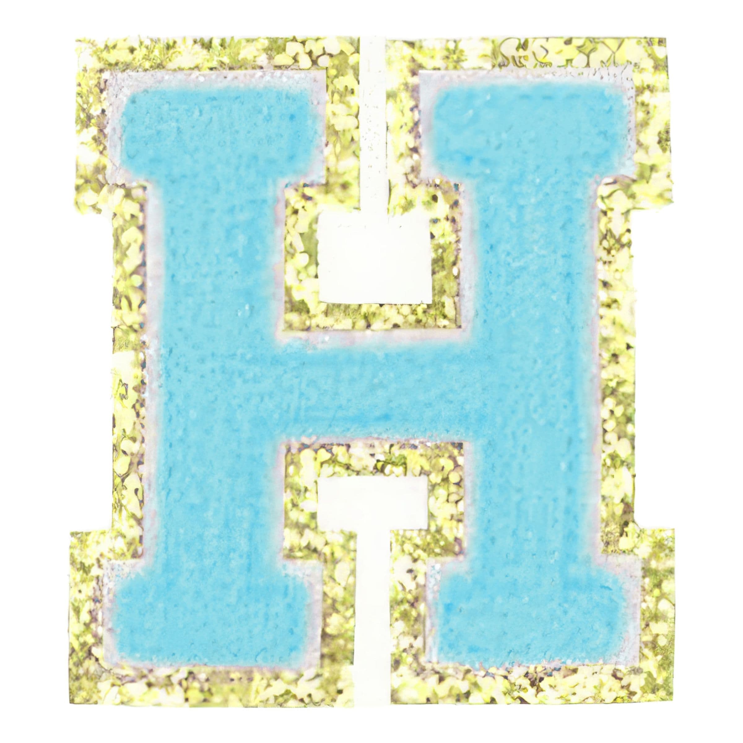 Kangasmerkki Kirjaimet Turkoosi - Kirjain H – Catsson