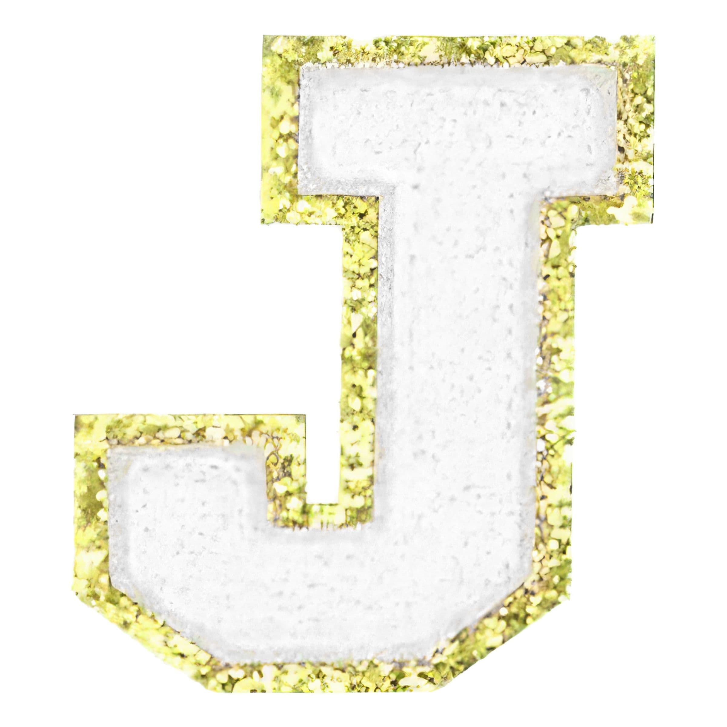 Valkoinen Kirjainkangasmerkki - Kirjain J – Catsson