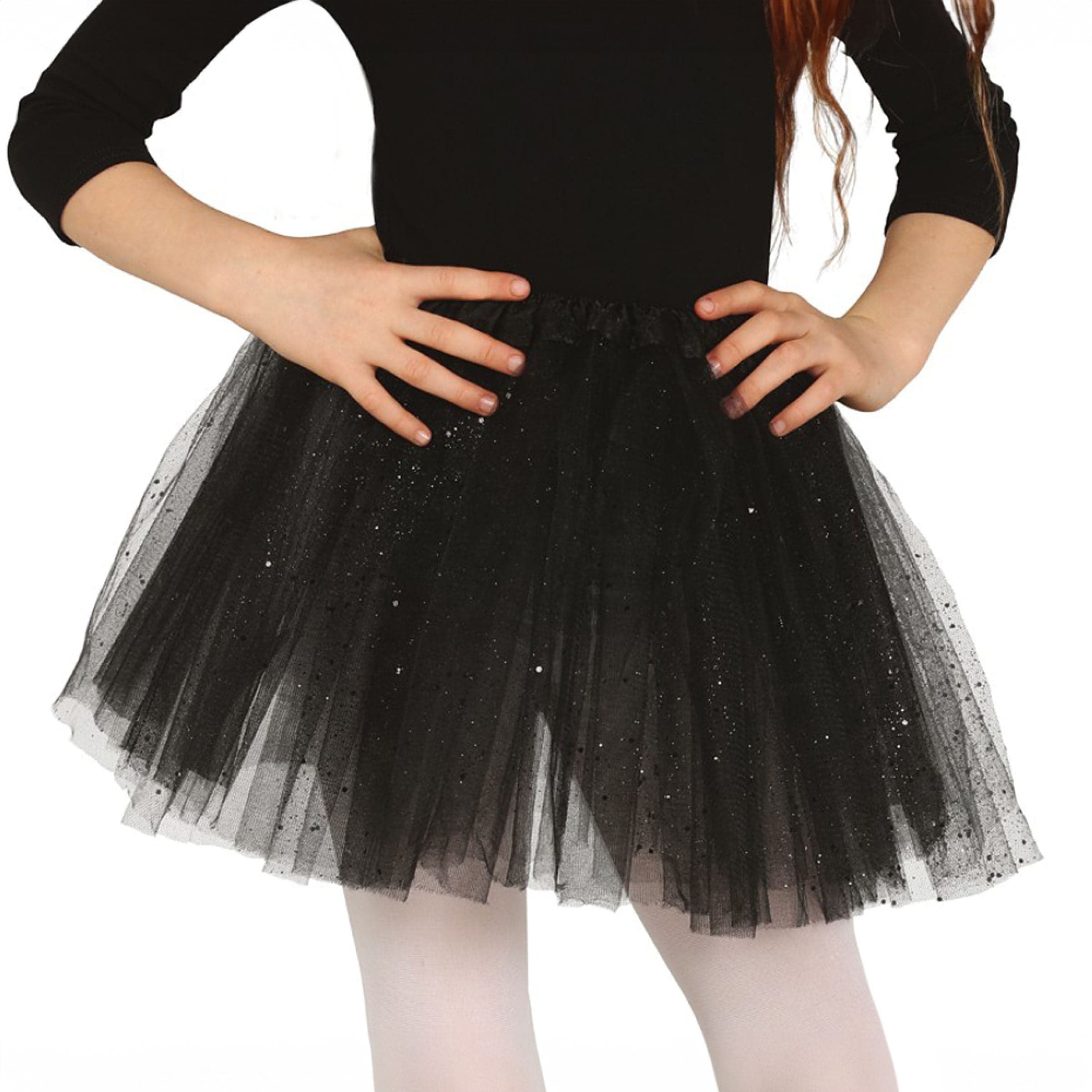 Lasten Musta Tyllihame - One size – Fiestas Guirca