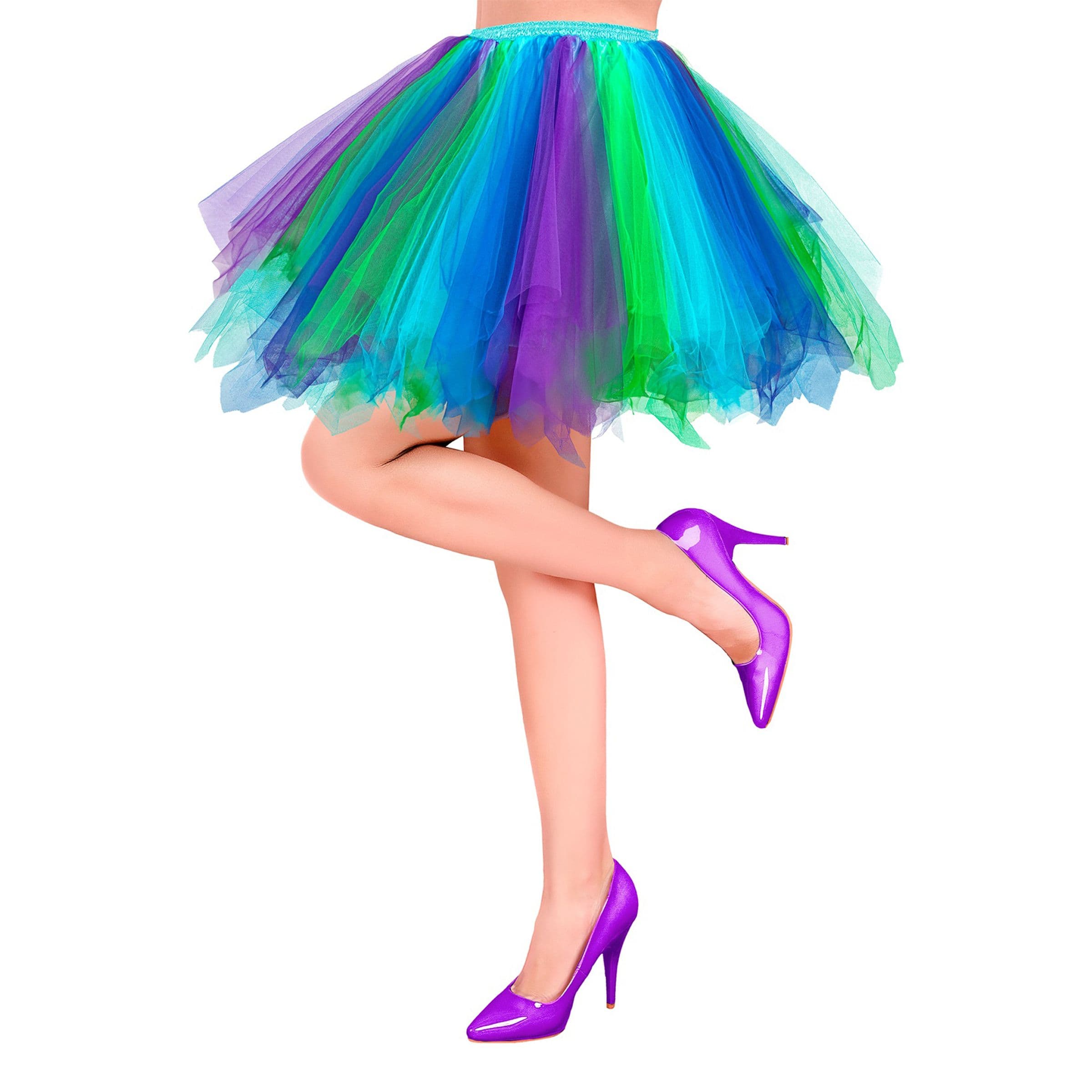 Sinivihreälila tyllihame - One size