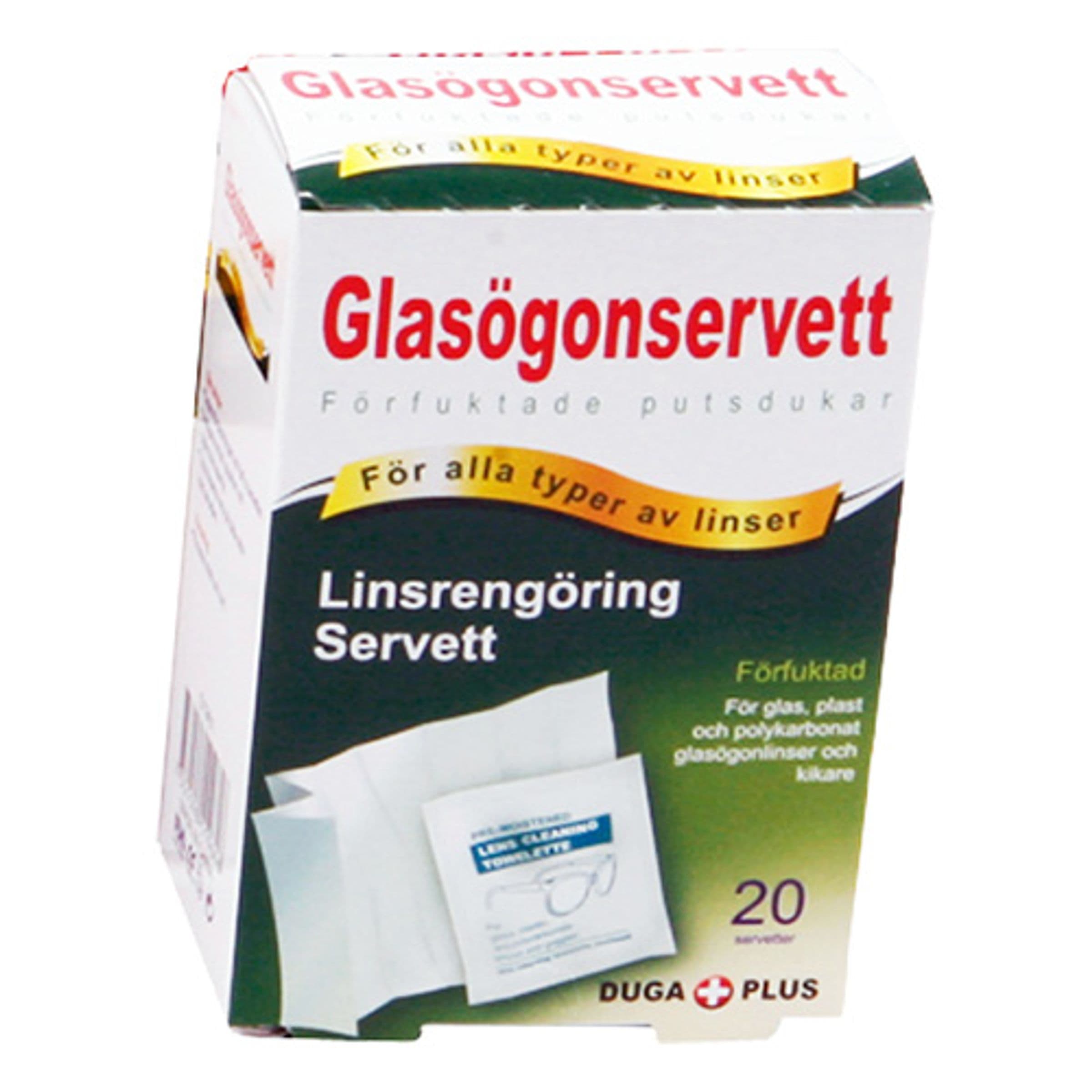 Kosteuspyyhkeet Silmälaseille