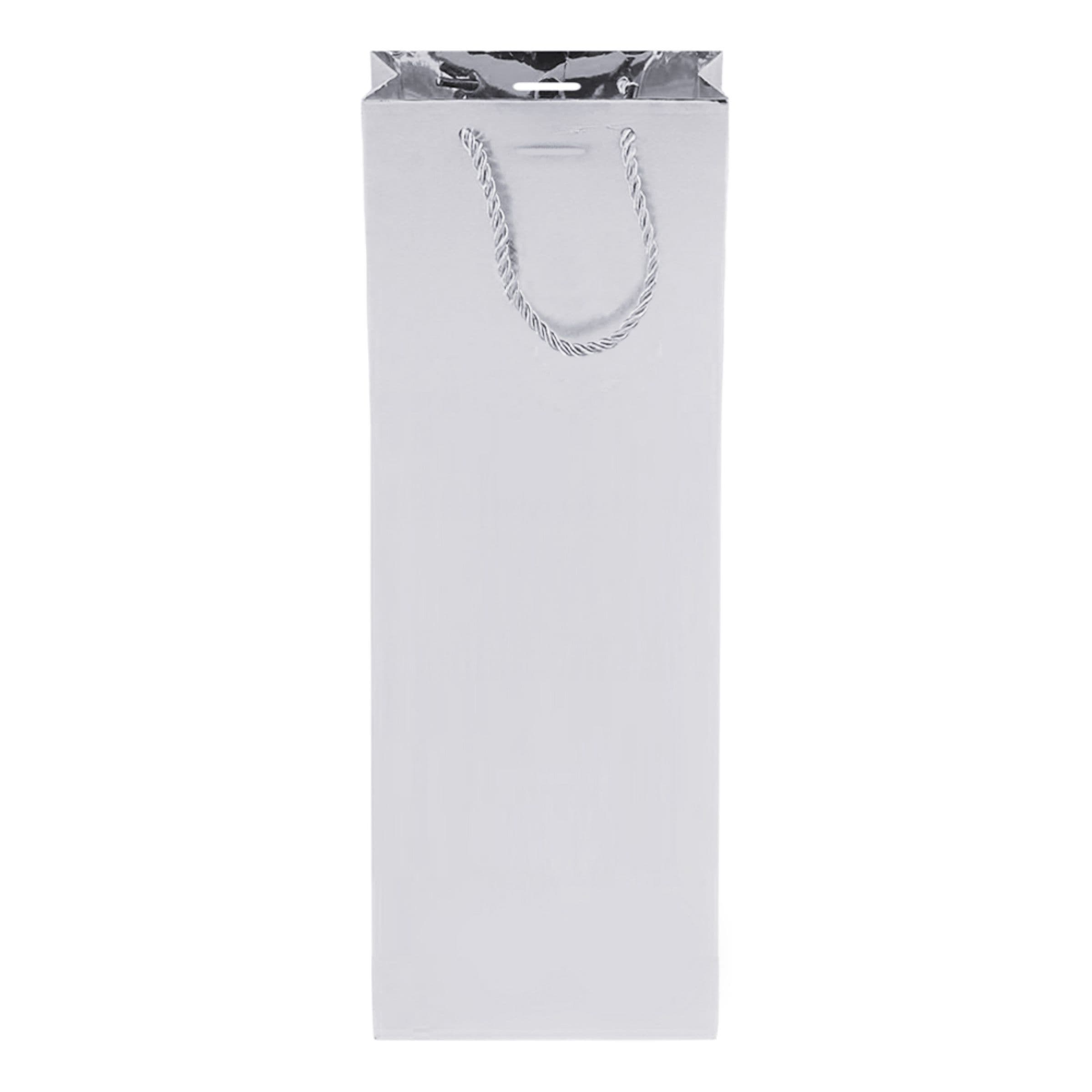 Hopeinen Metallic-viinipussi – Dynäs Import