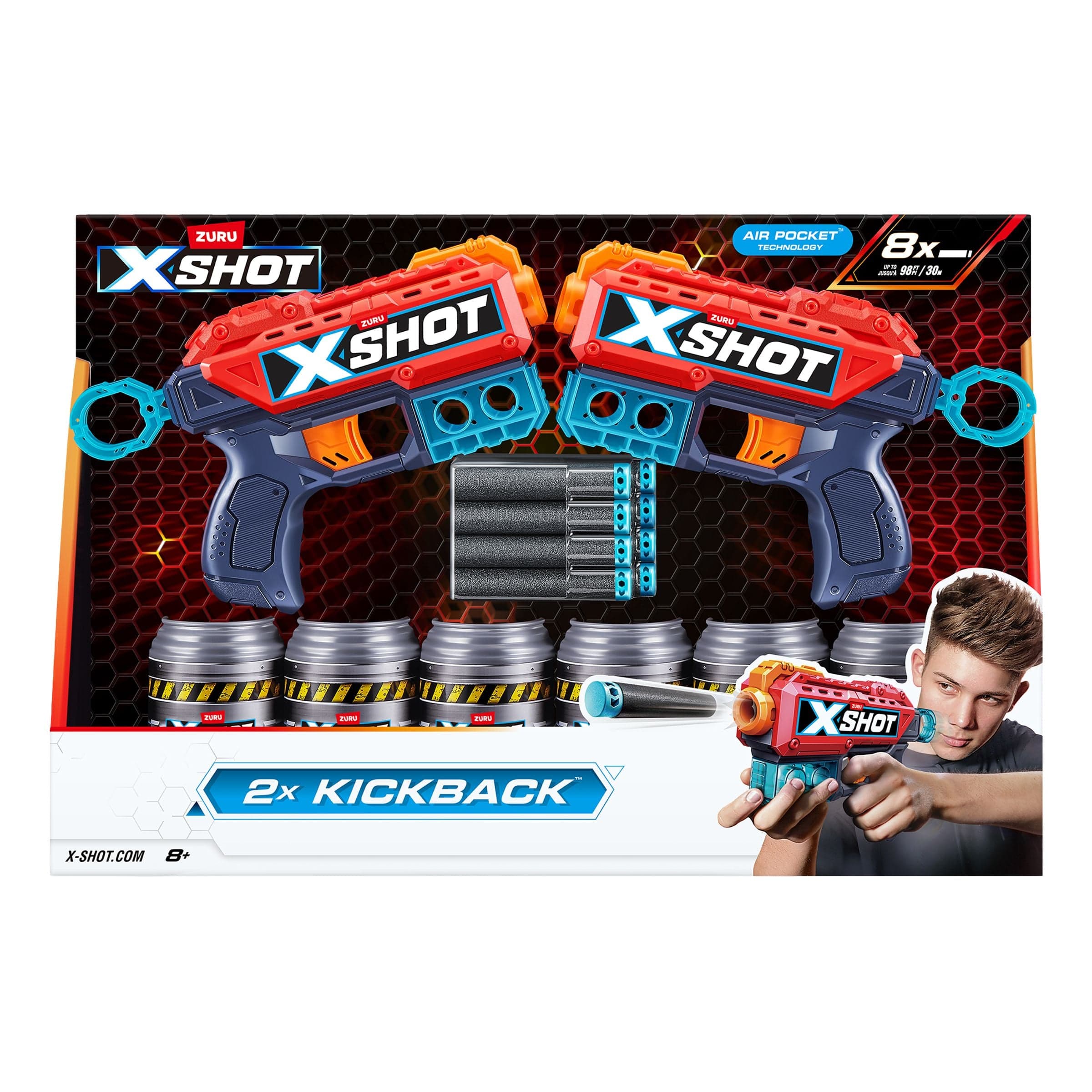 X-Shot Excel Kickback - 2-pakkaus