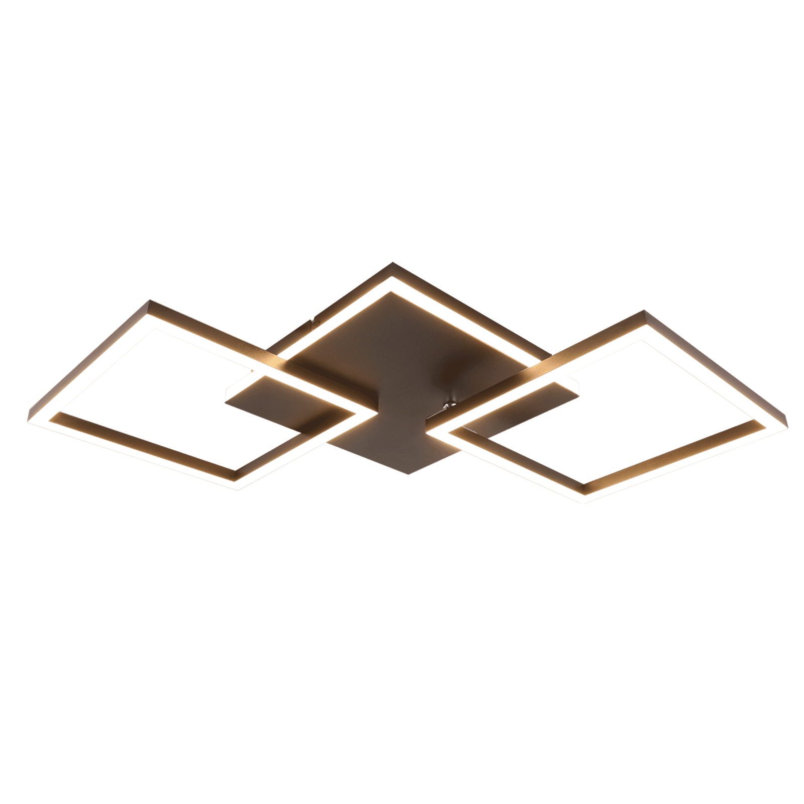 NETTLIFE LED - kattovalaisin, olohuoneeseen, musta, himmennettävä, neliönmuotoinen, moderni, 36w Kaukosäätimellä – Nettlife