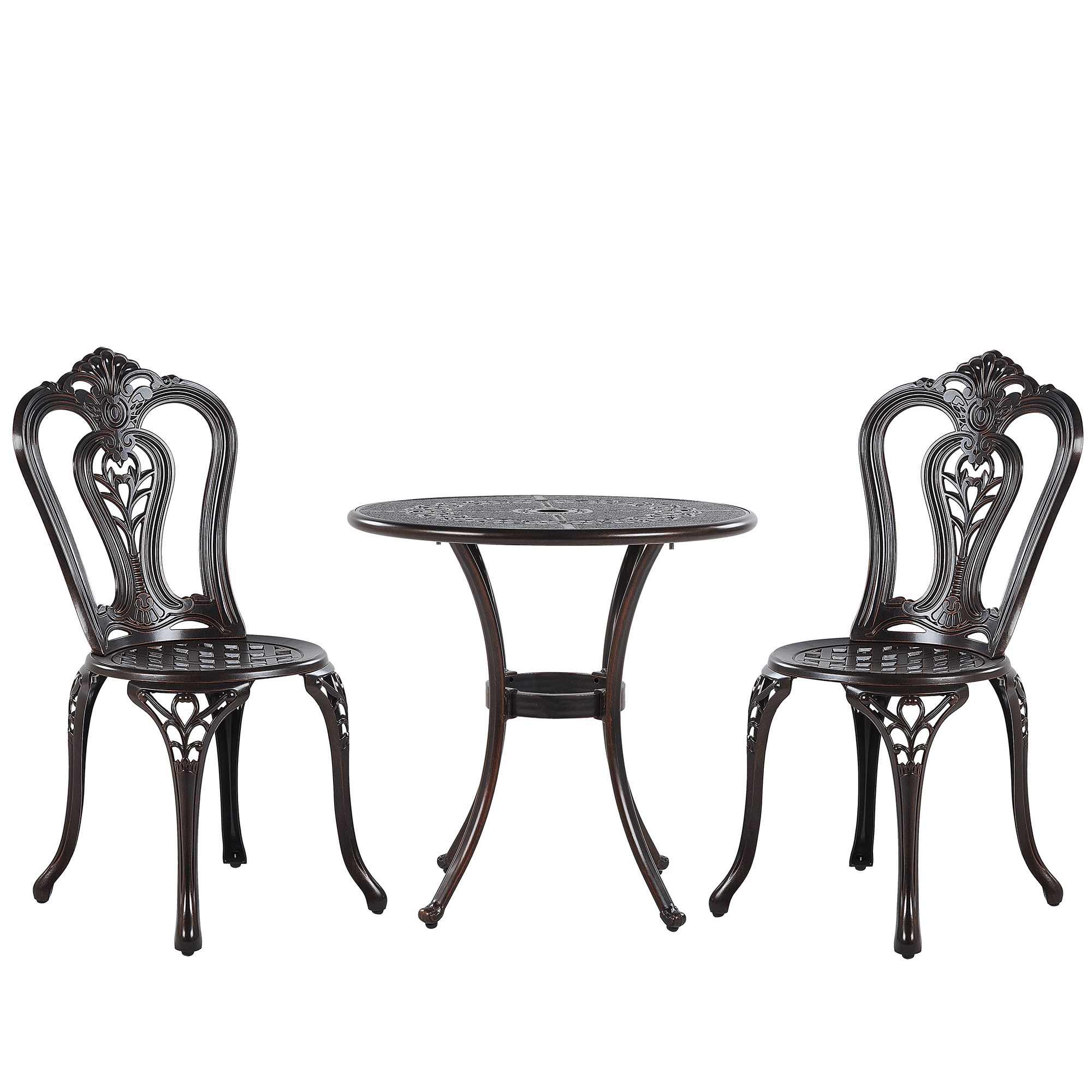 Bistrosetti BOVINO metalli Tummanruskea – Beliani