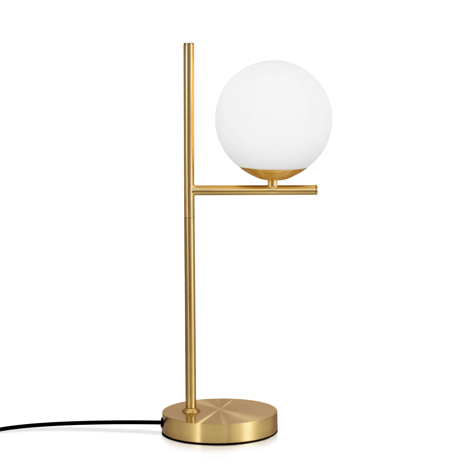 NETTLIFE moderni olohuoneen, yöpöytävalaisin - valkoinen, lasinen teollisuuskäyttöön, tarkoitettu E27- kanta Kytkimellä makuuhuoneeseen ja toimistoon – Nettlife