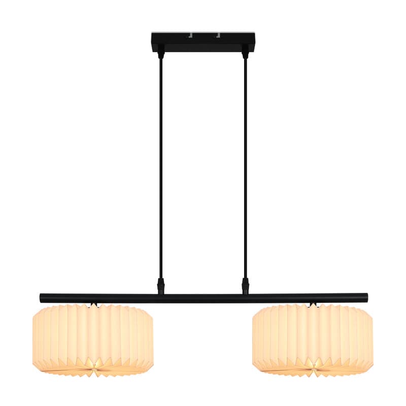 NETTLIFE Riippuvalaisin ruokapöytä vintage-roikkuva lamppu - riippuvalaisin olohuoneen ruokailuhuoneen lamppu 2 liekkiä valkoinen – Nettlife