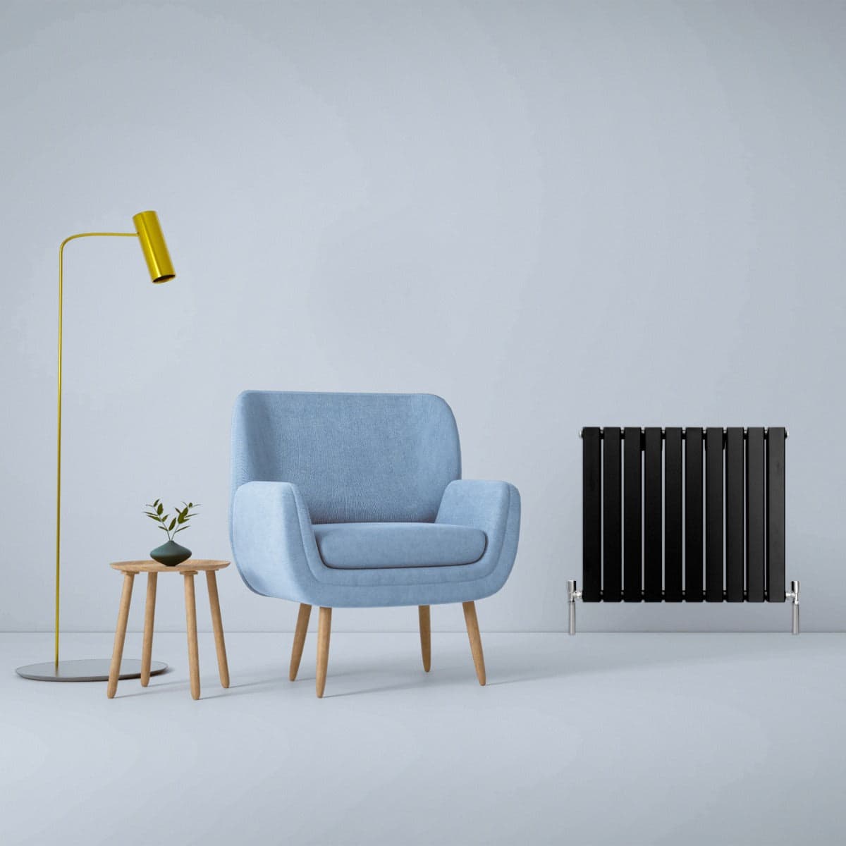 Design-litteät patterit mattamusta 600 mm x 700 mm – Monstershop