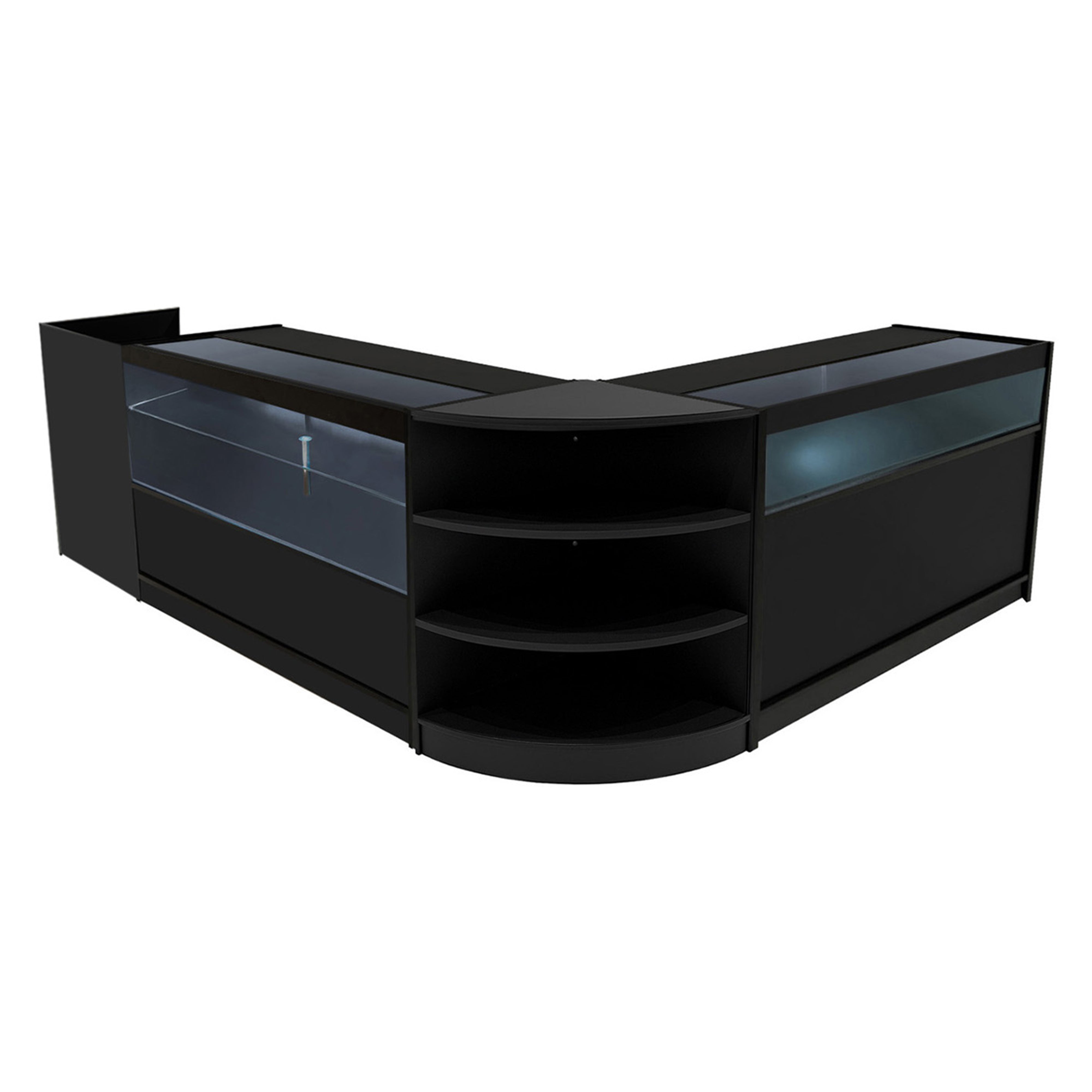 Europa LED-myymälätiskisarja B1500, C1500, TB60 ja LM60 - musta – Monstershop