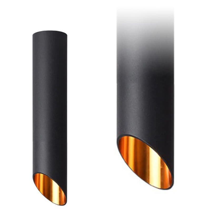 TOOLIGHT kattovalaisin APP572-1C musta kulta, 30X6X30CM – Toolight