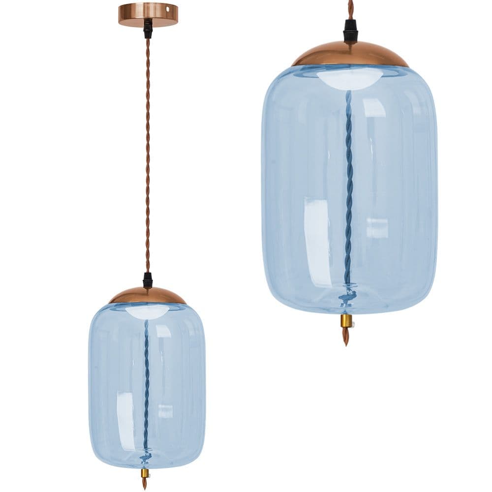 TOOLIGHT riippuvalaisin LED APP443-CP sininen, 18X10X107, 5CM – Toolight