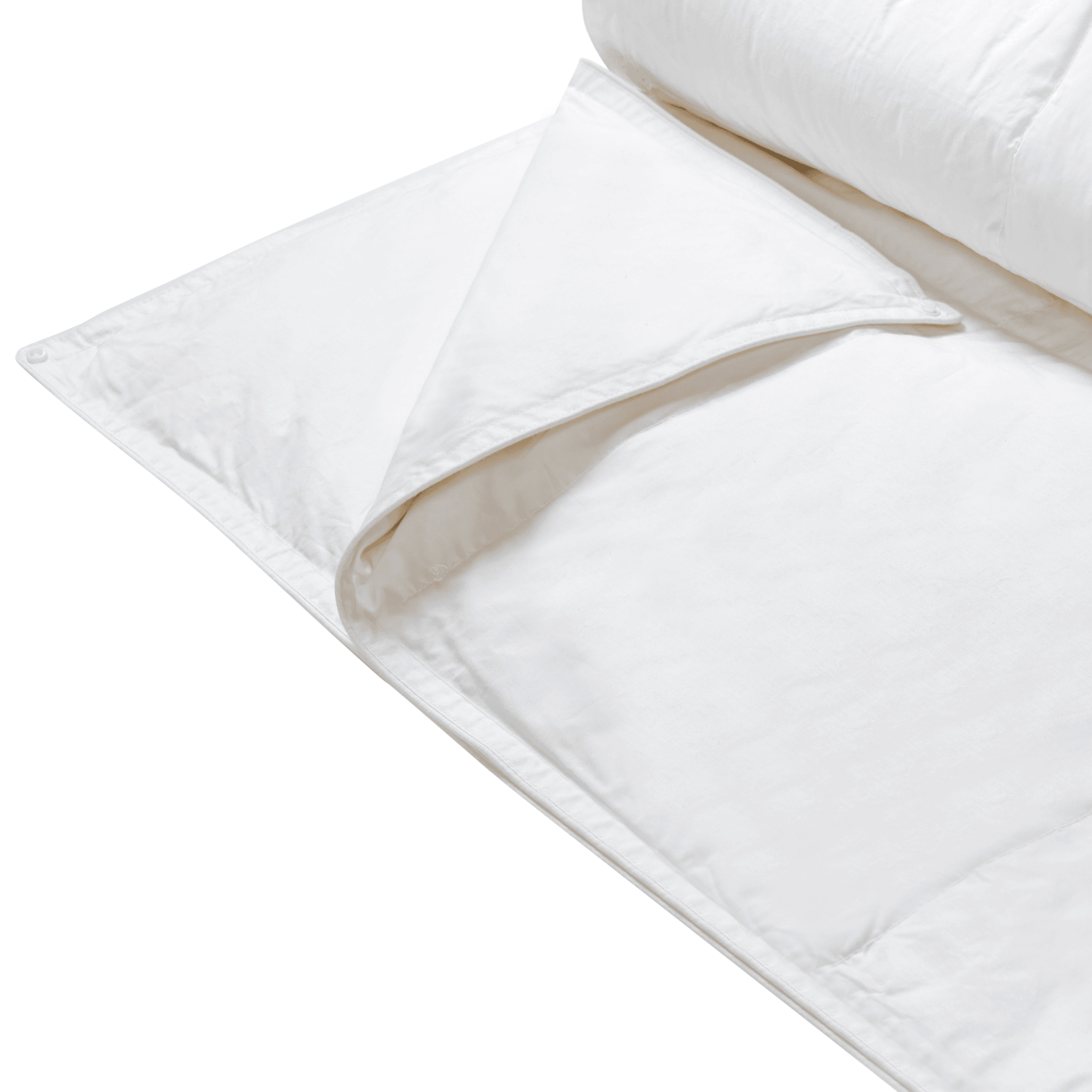 Kaksikerroksinen ympärivuotinen peitto SERRATO höyhen 220 x 240 cm – Beliani