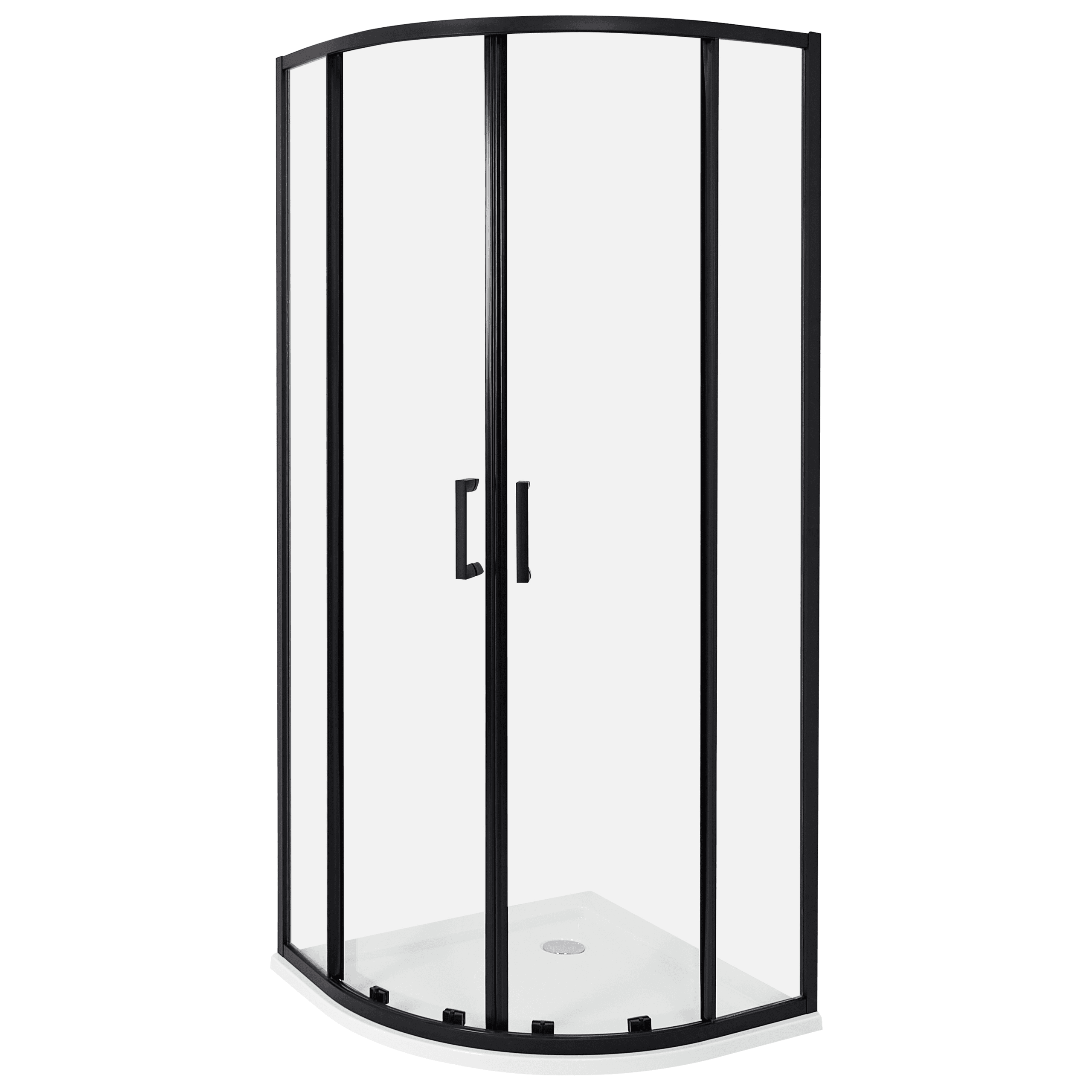 Suihkunurkka JUKATAN 80 x 80 x 185 cm Musta