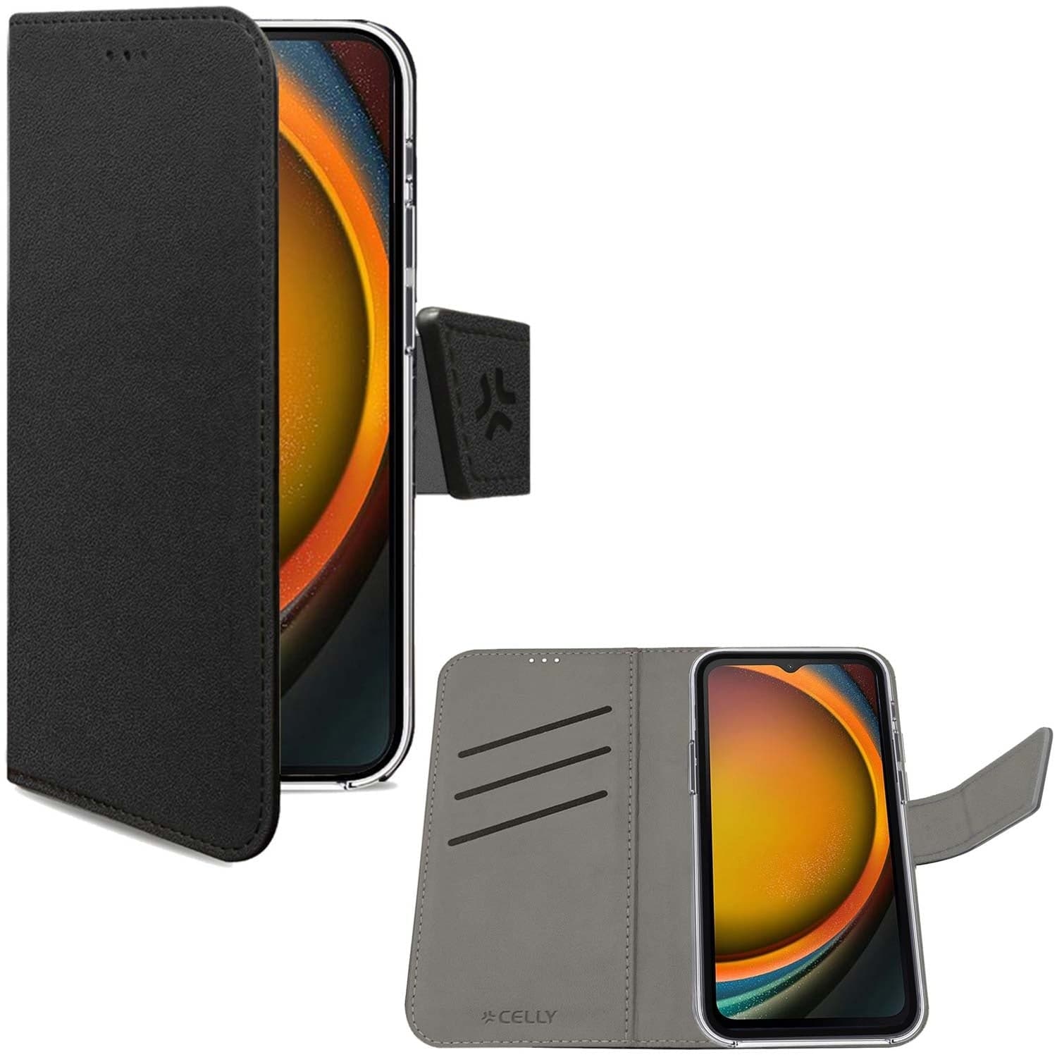 Wally Wallet Case Galaxy XCover 7 musta