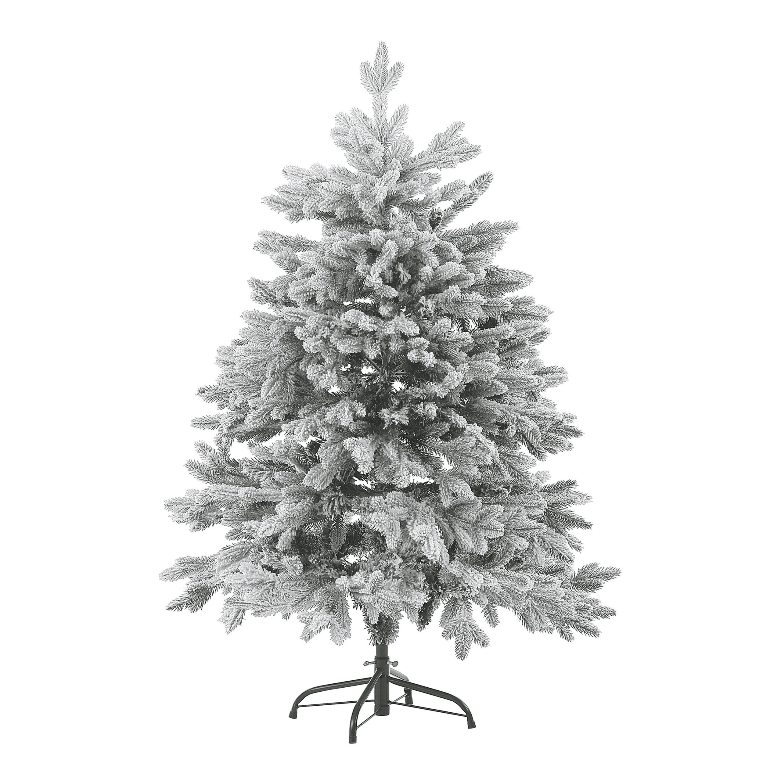 Luminen joulukuusi FORAKER 120 cm Valkoinen – Beliani