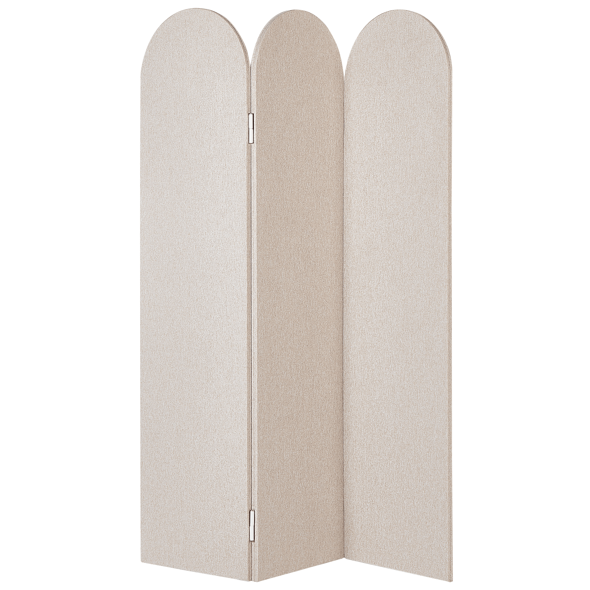 Akustinen tilanjakaja 3 paneelia SLIMMY Beige 120 cm 160 cm – Beliani