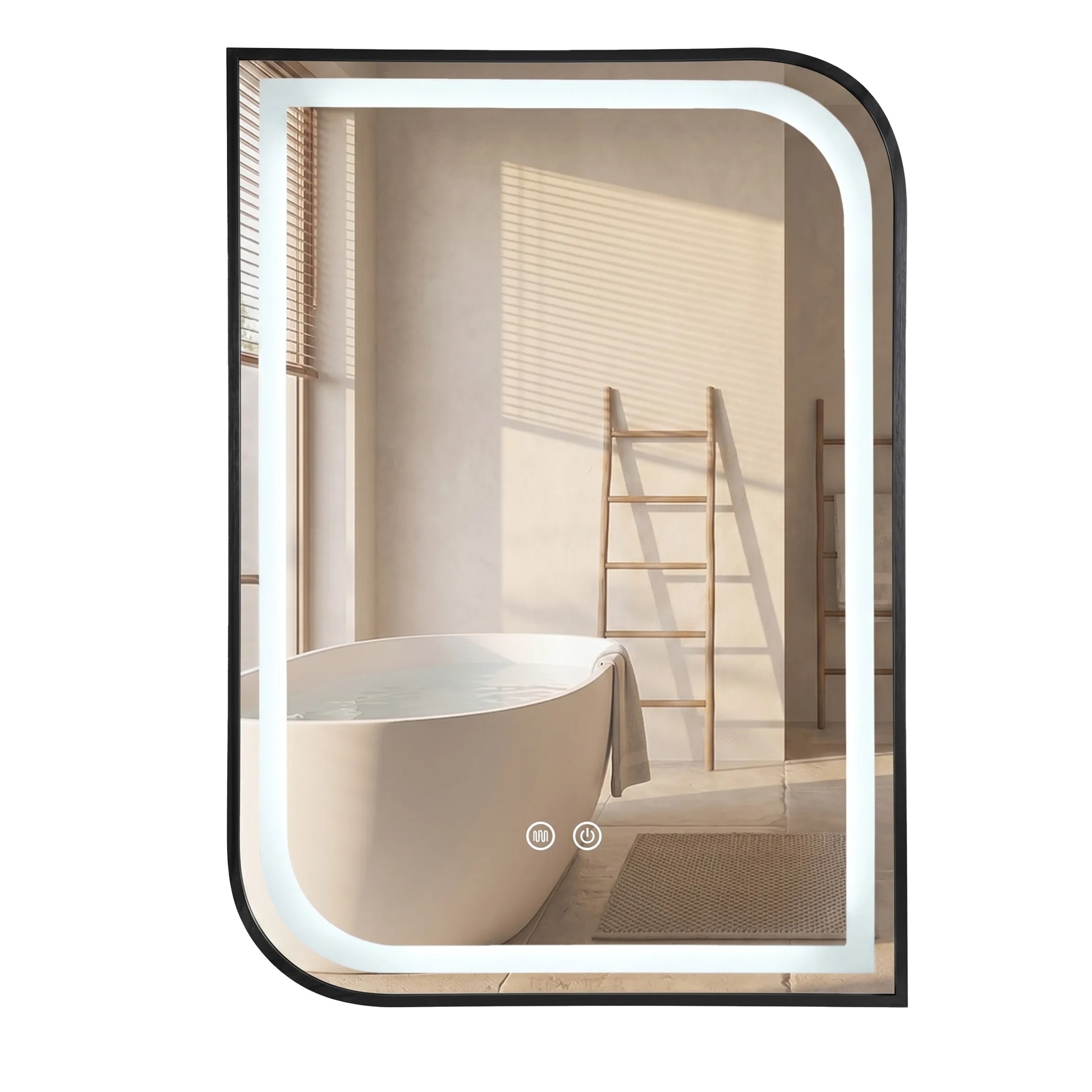 REA peili ZONE 70x50 Musta, 2,5x50x70cm