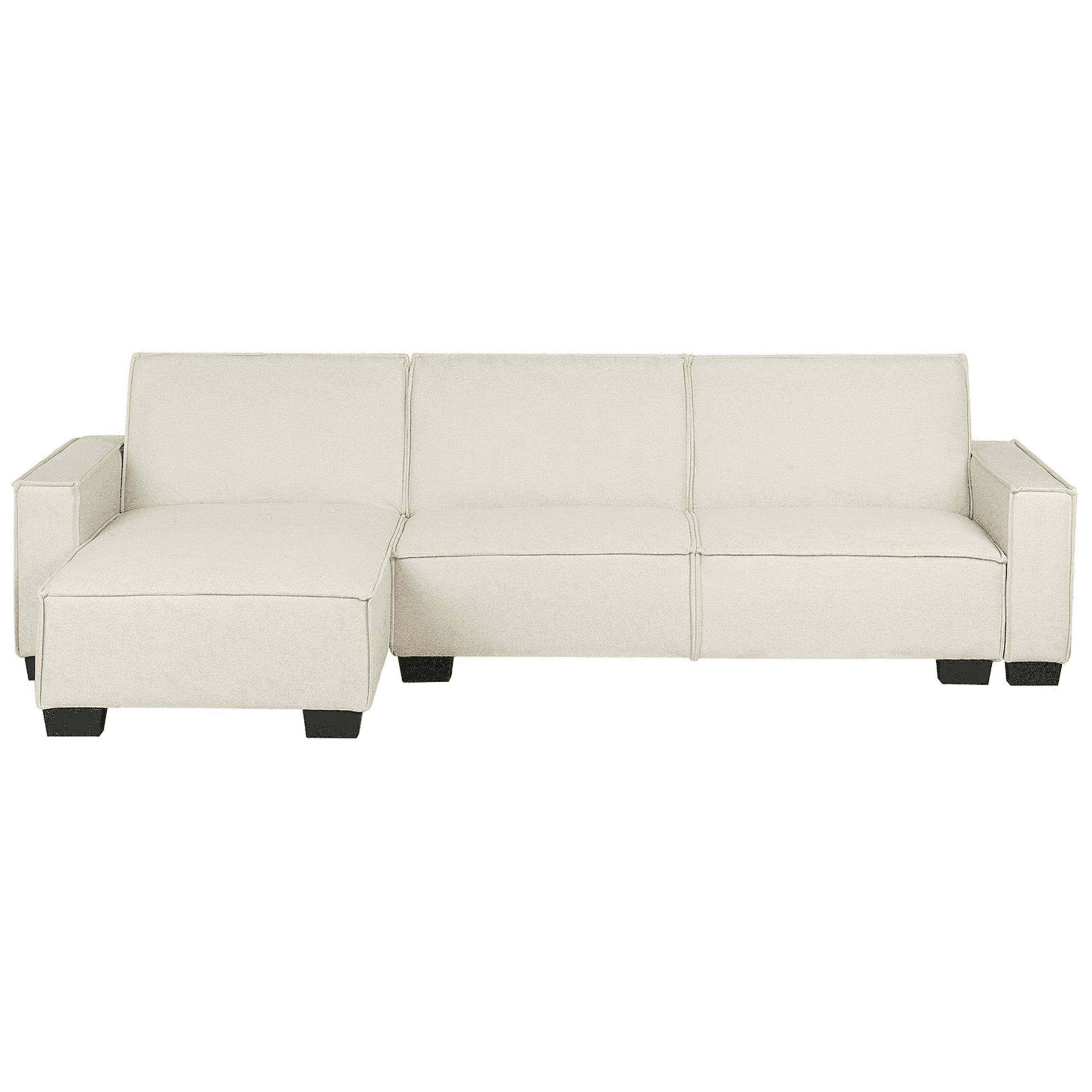 Kulmavuodesohva ROMEDAL kangas Beige 3-istuttava Oikea