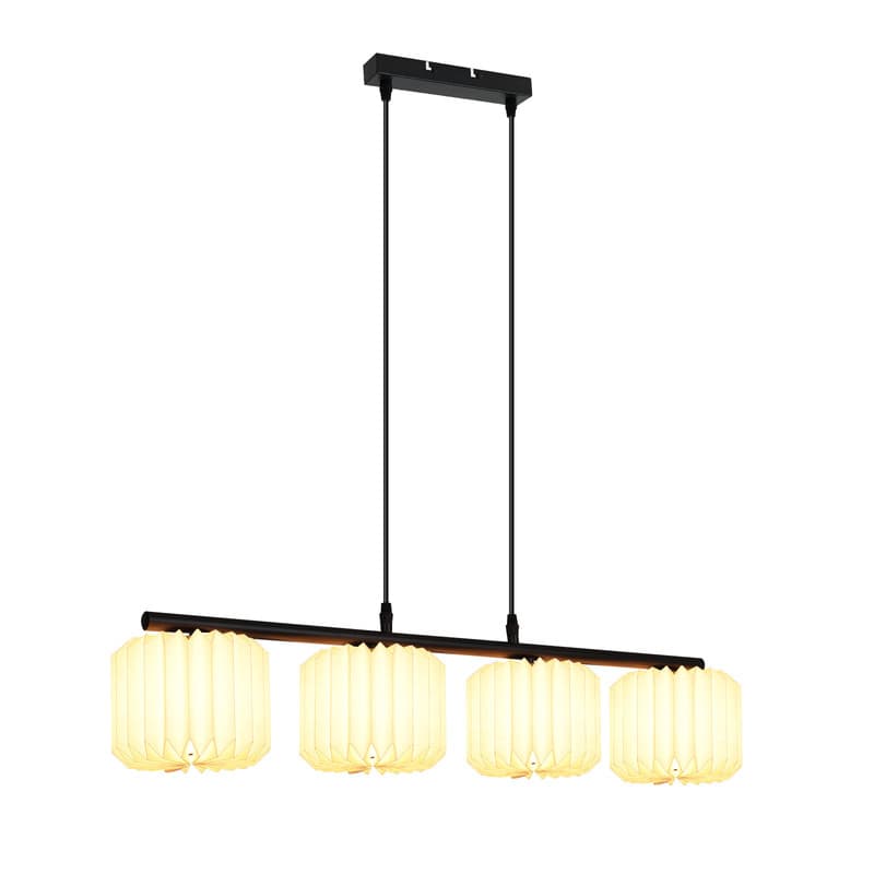 NETTLIFE Riippuvalaisin ruokapöytä vintage-riippuvalaisin - riippuvalaisin olohuoneen ruokailuhuoneen valaisin 4 liekkiä valkoinen – Nettlife