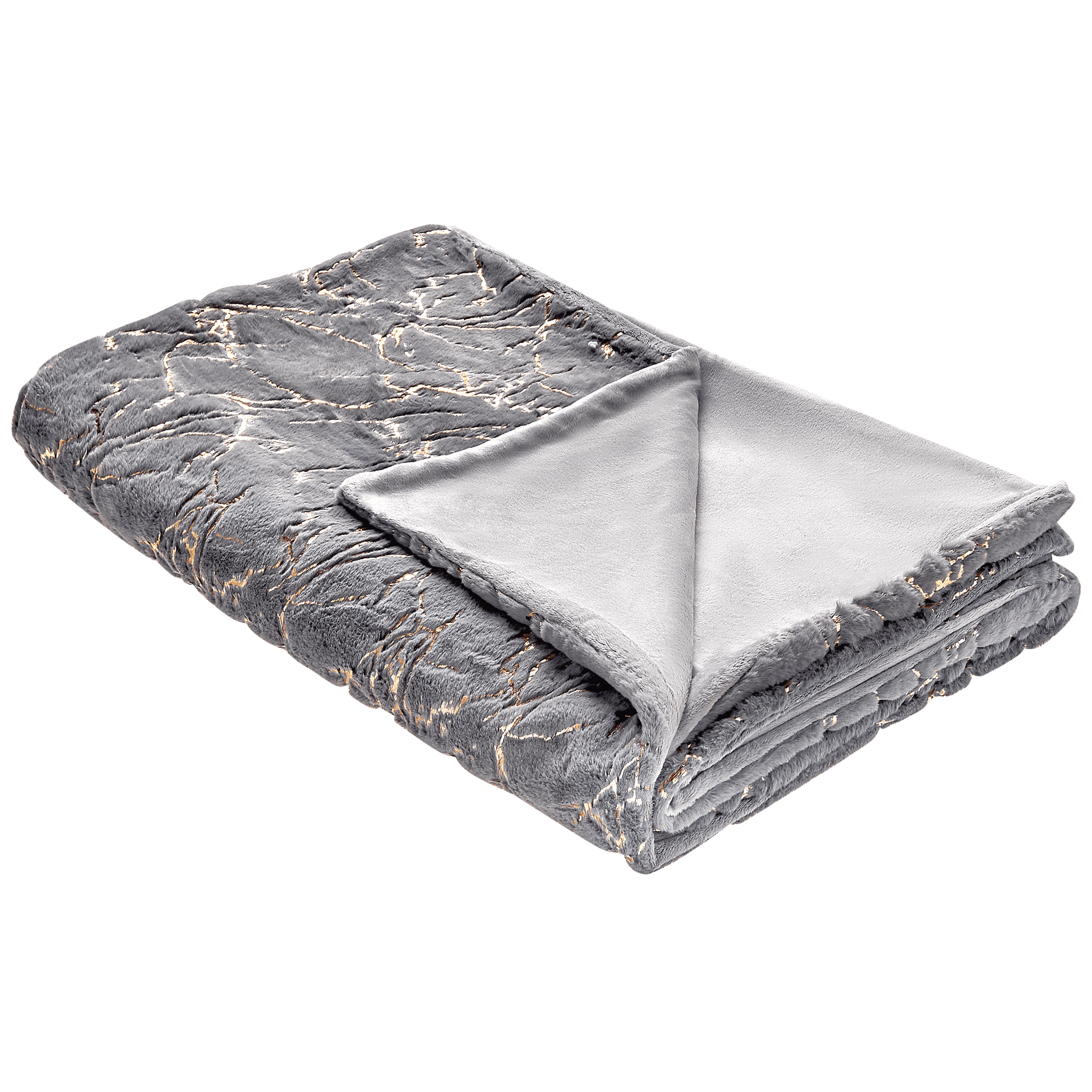 Torkkupeitto GODAVARI 130 x 180 cm Harmaa – Beliani