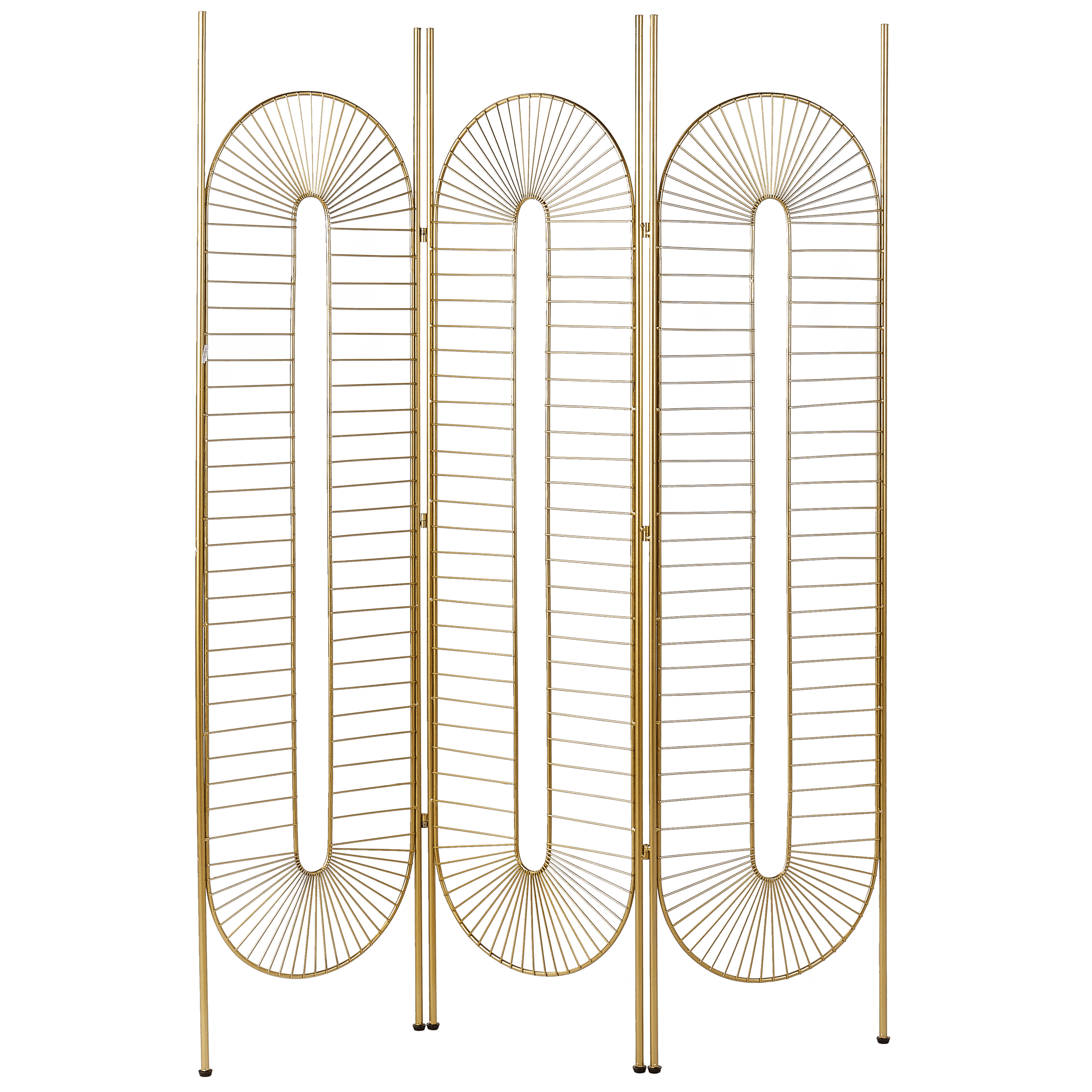 Tilanjakaja 3 paneelia NOALE Kulta 135 cm 170 cm – Beliani