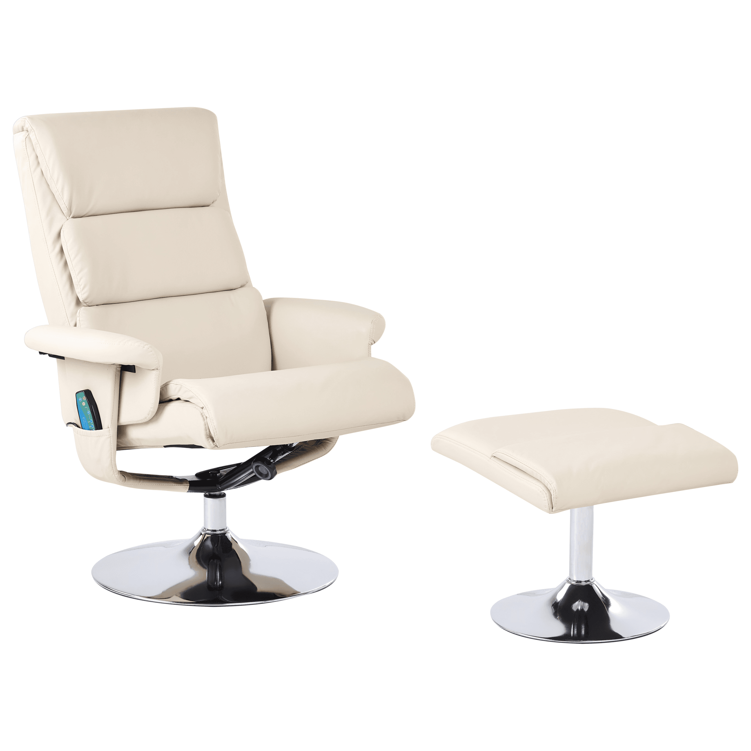 Mekanismituoli LEGEND ja rahi keinonahka Vaaleanbeige – Beliani