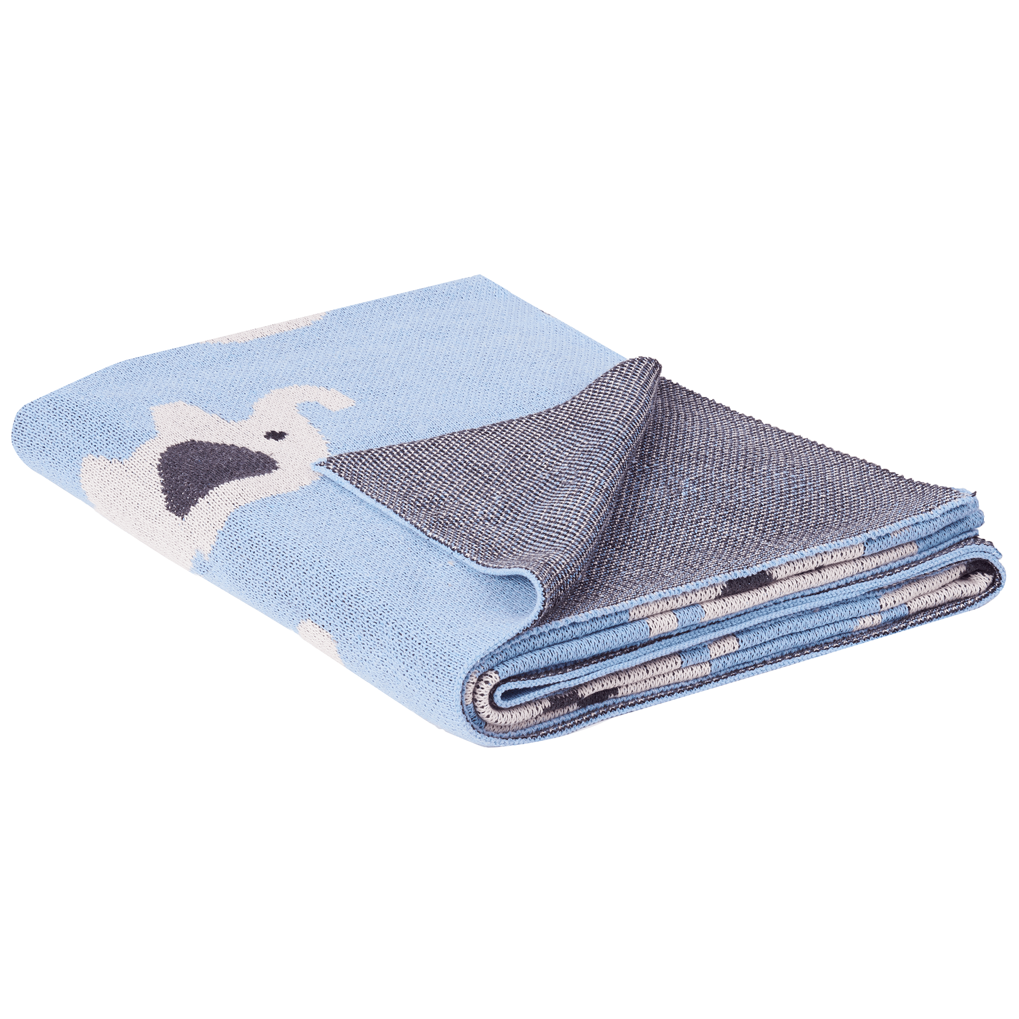 Torkkupeitto HILKOT puuvilla 130 x 170 cm Sininen – Beliani